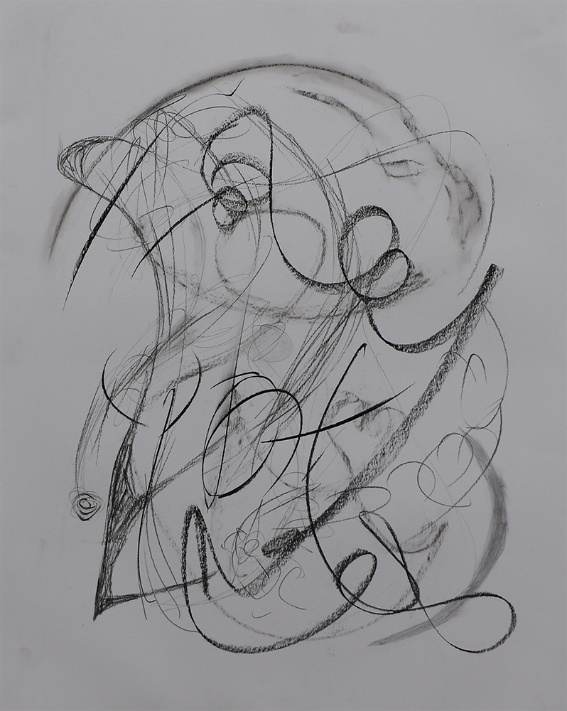 UntitledSketch Charcoal, Graphite, and Conte on Paper 18x24"