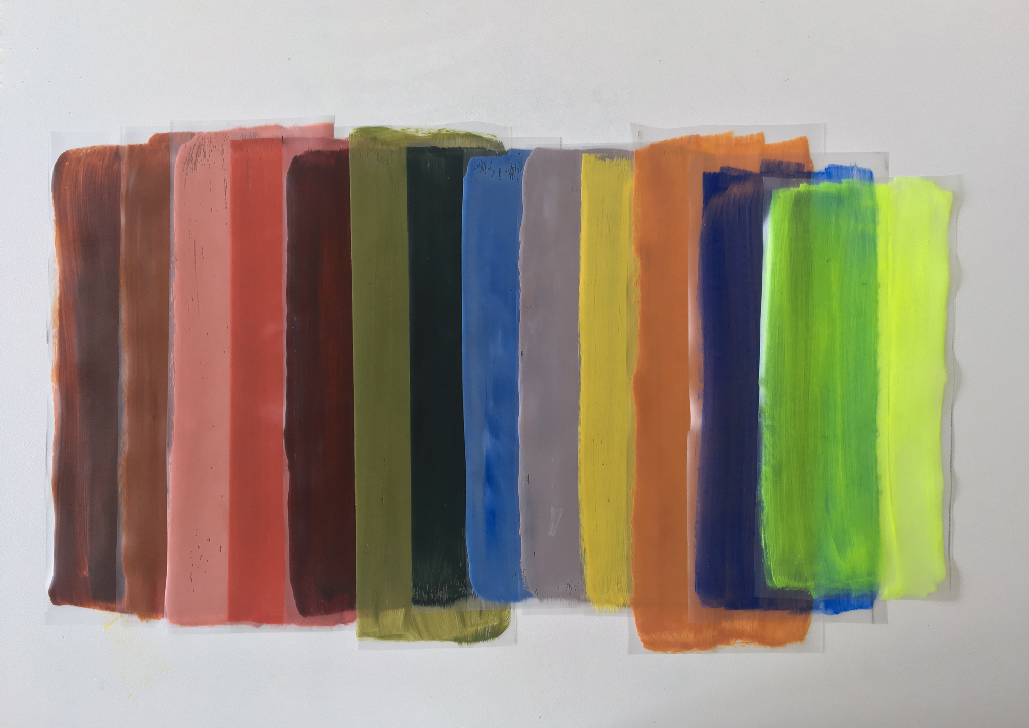 painted colour swatches