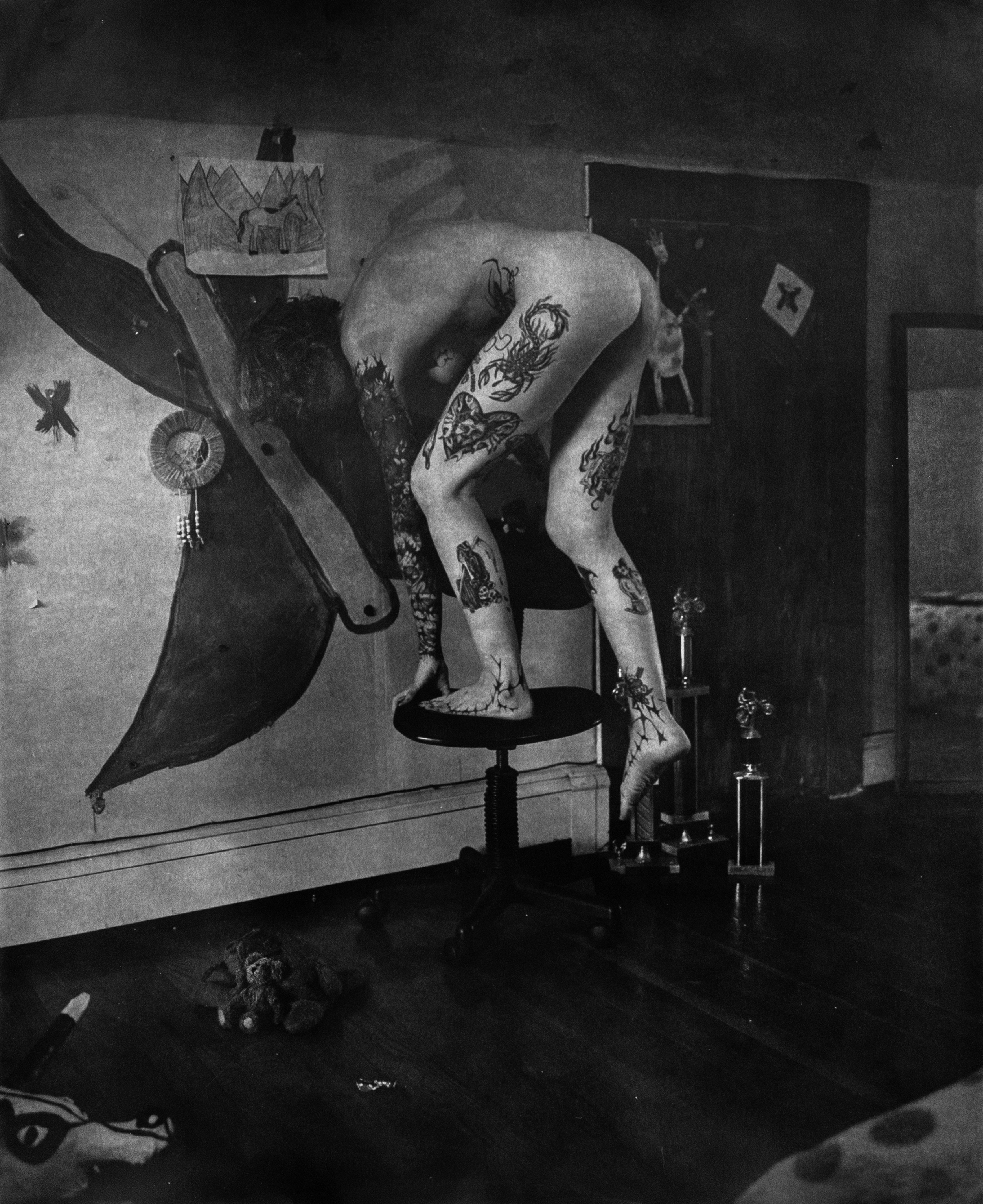 Human-like Animal Addresses the Issue of Remembering, 20x24" silver gelatin print