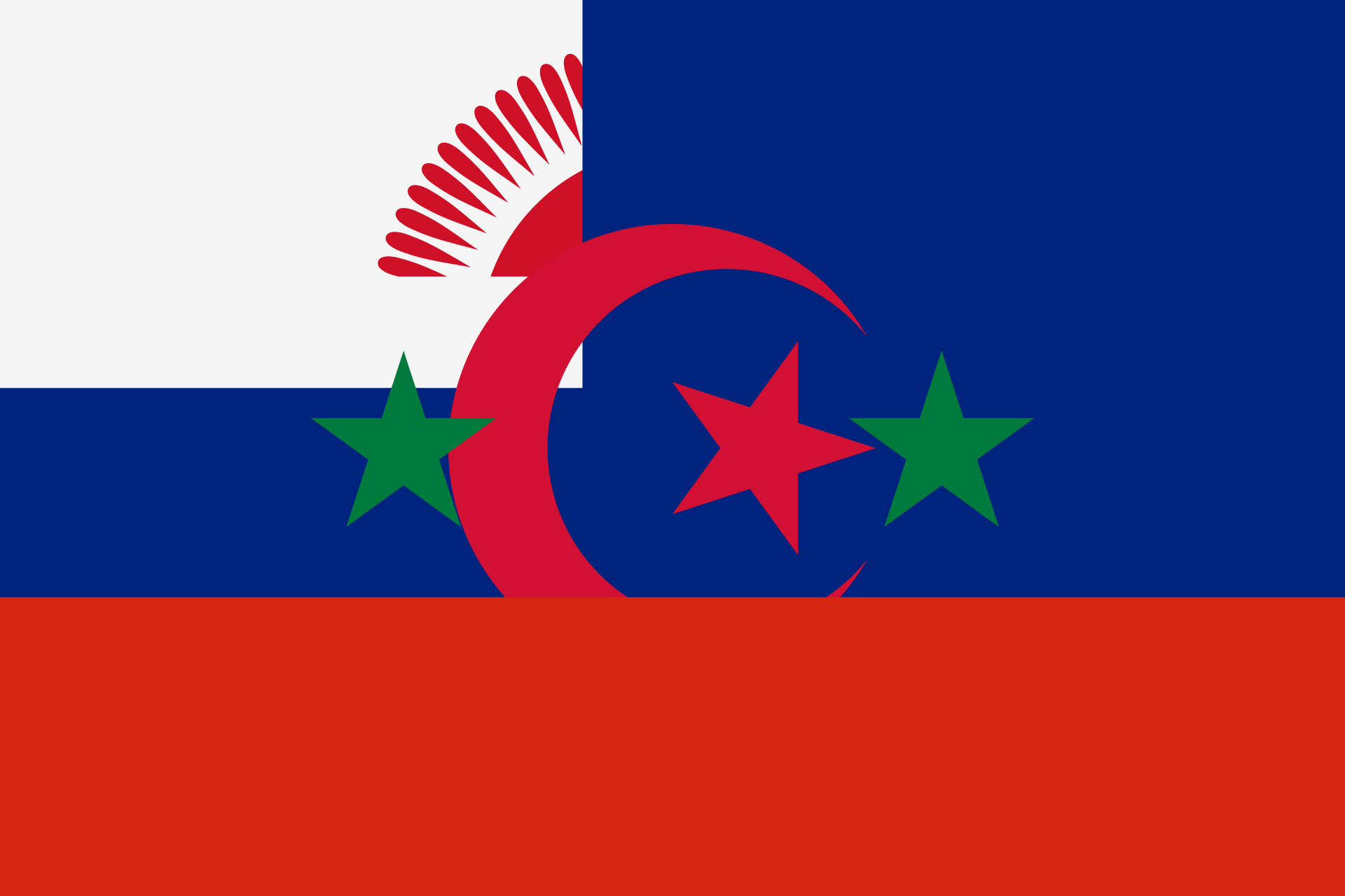 World Flags 7/8, 2025, print on polyester, 120 × 180 cm