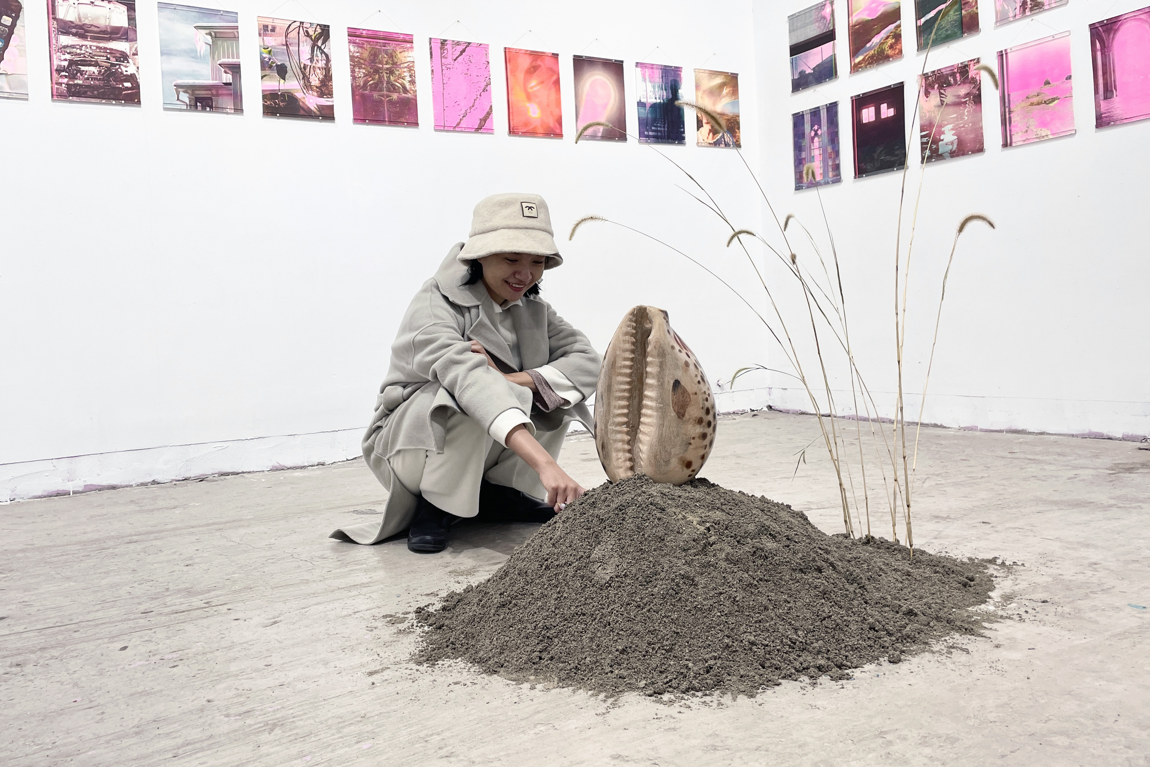 Installation view from "Psychopomps", at Gelu Space.