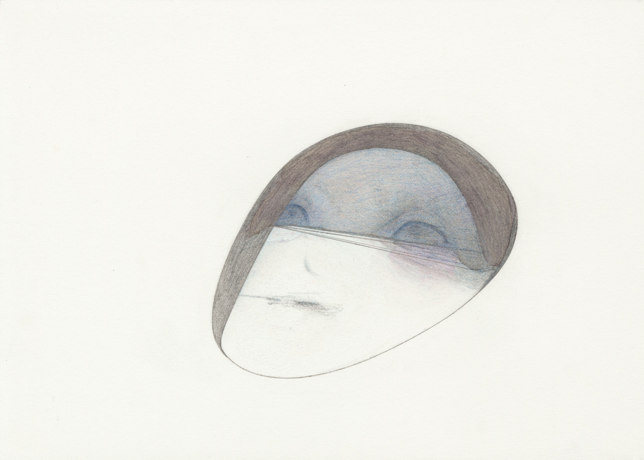 Absurdity 5x7 colored pencil, graphite and watercolor on paper 2018