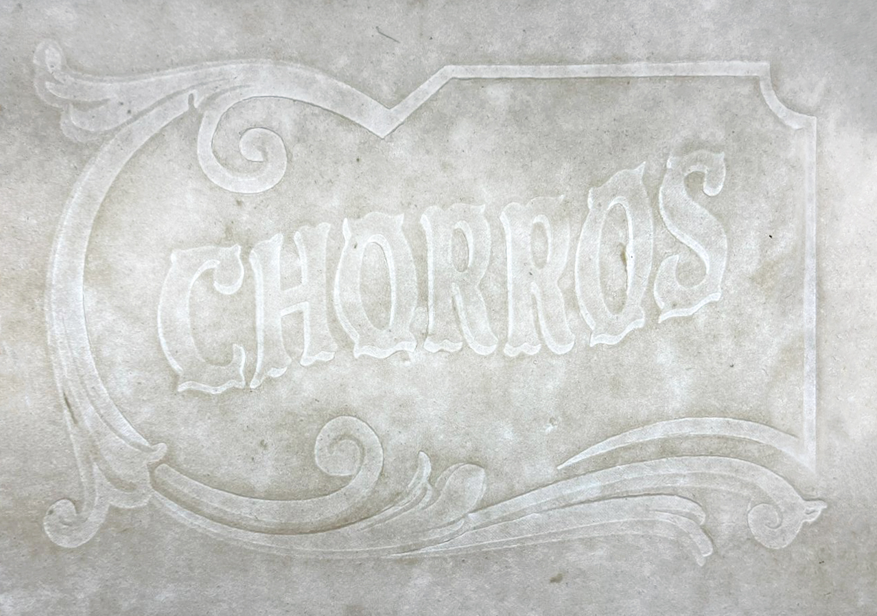 CHORROS, 2023, Handmade watermark with purified water