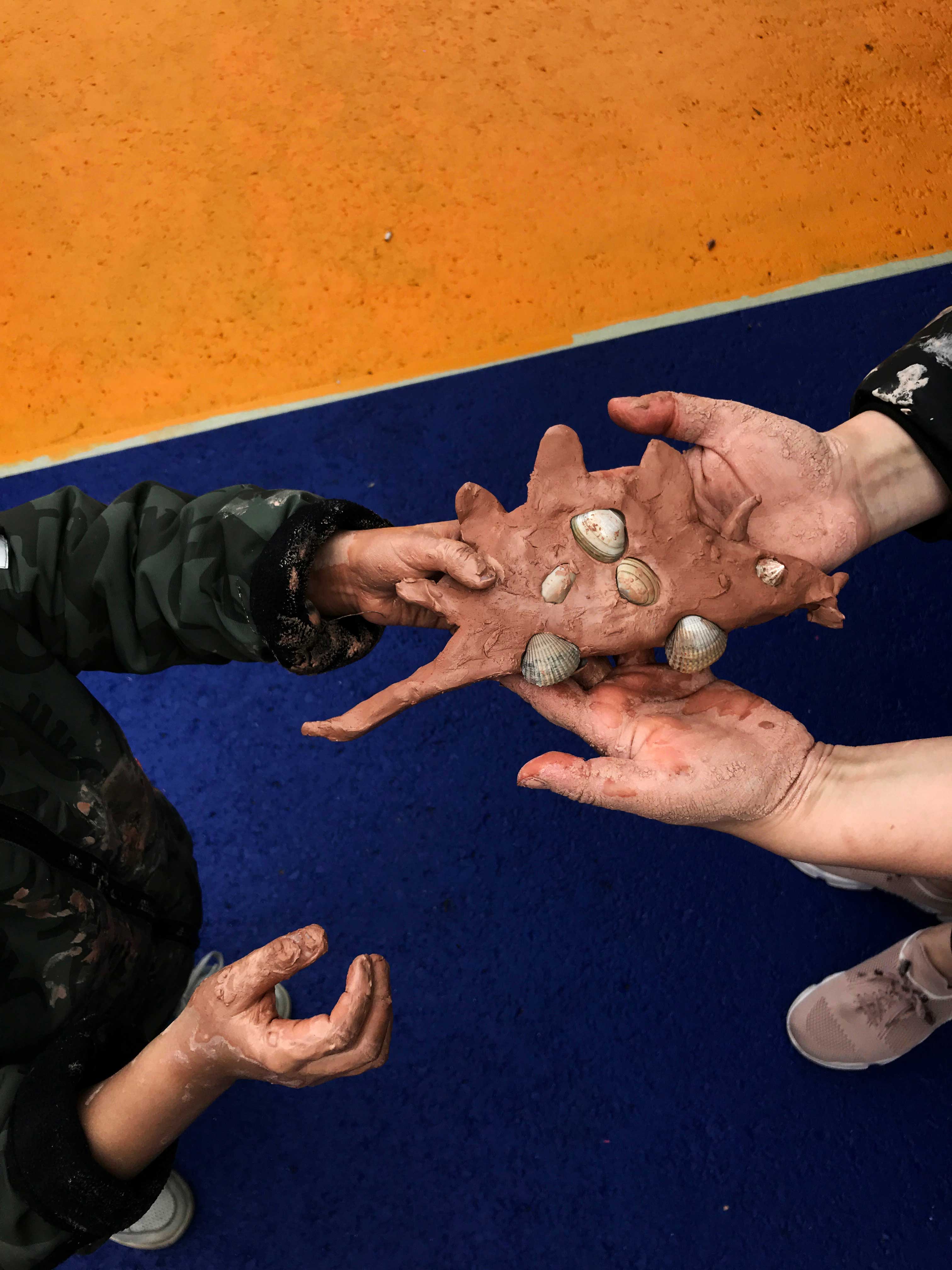 Workshop at the refugee centre, 2021