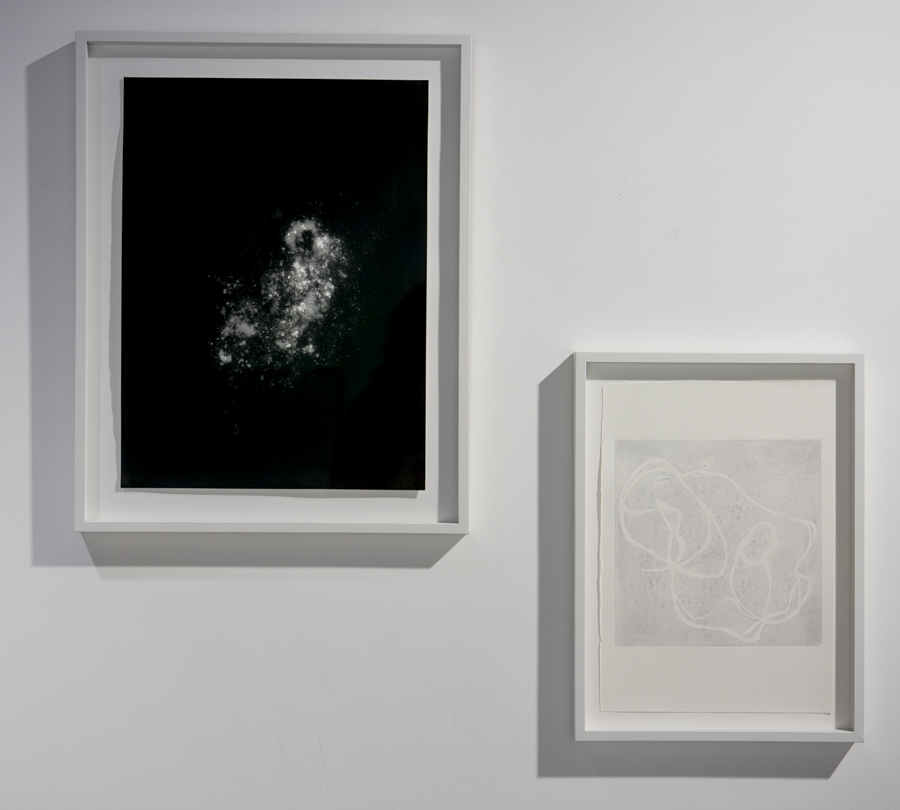 Dust no. 3, 2018 and Astraltype no. 1, 2018, unique pieces