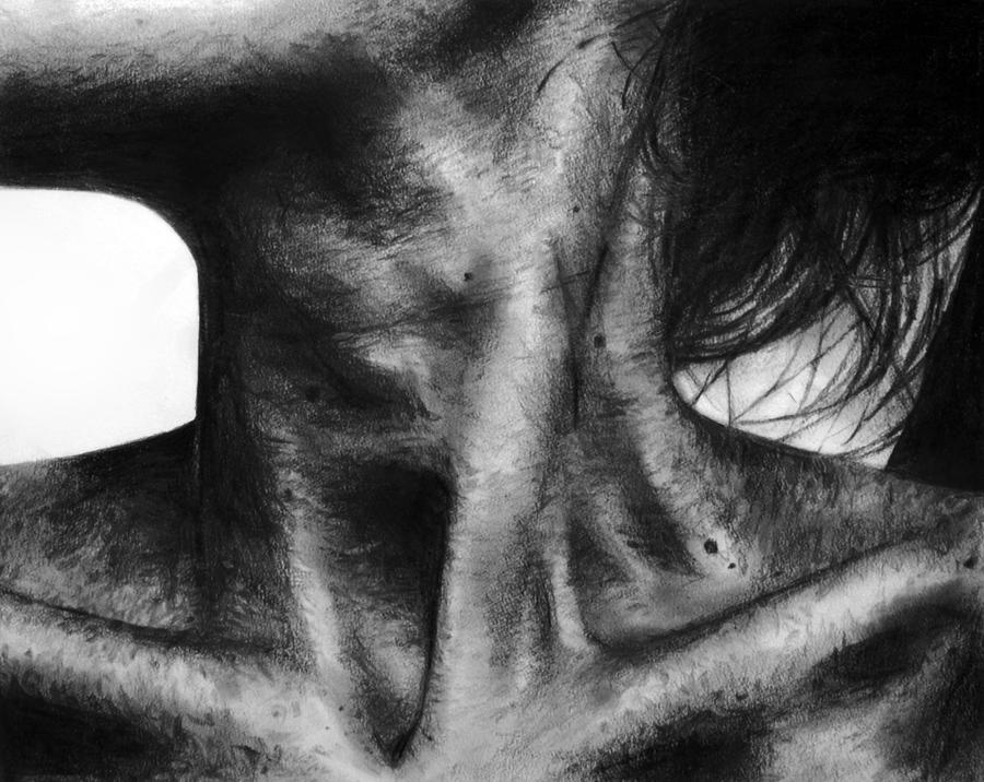 Collarbone Basin, 8x10”, Graphite on Paper, 2015