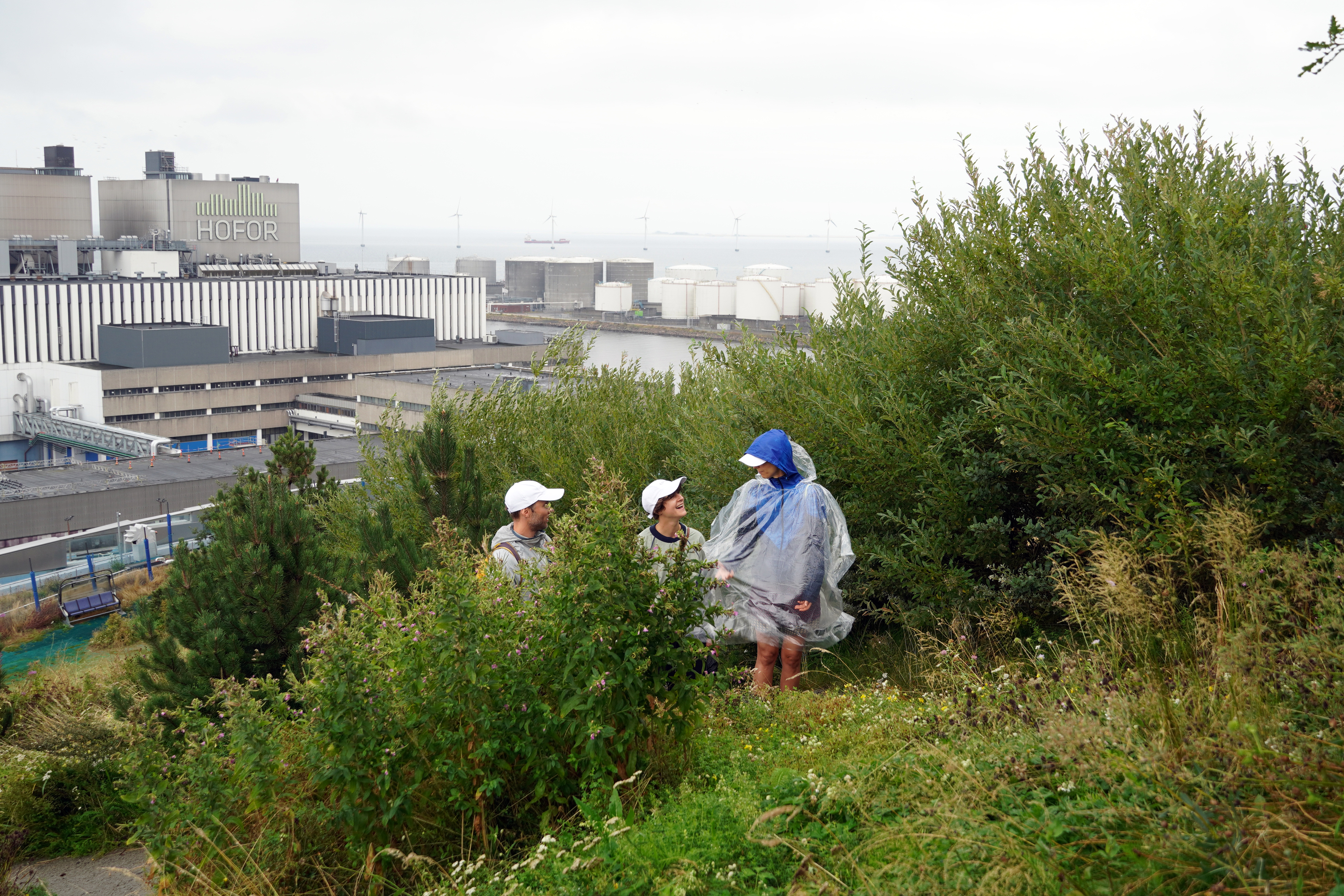 Documentation of the event "Summiting the Oven" as part of the exhibition "Going Public" by Clémentine Vaultier, c4 projects, CopenHill, Copenhagen, 2022 (photocredit: Rikke Ehlers Nilsson)