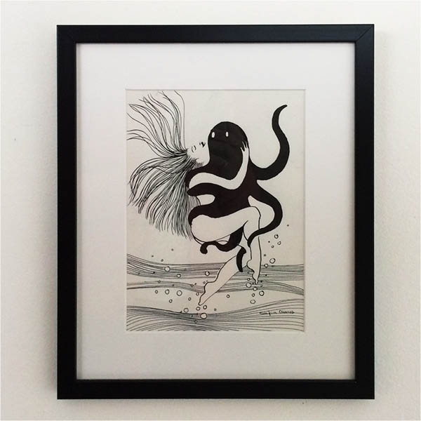 OCTOPUSSY V Original, framed