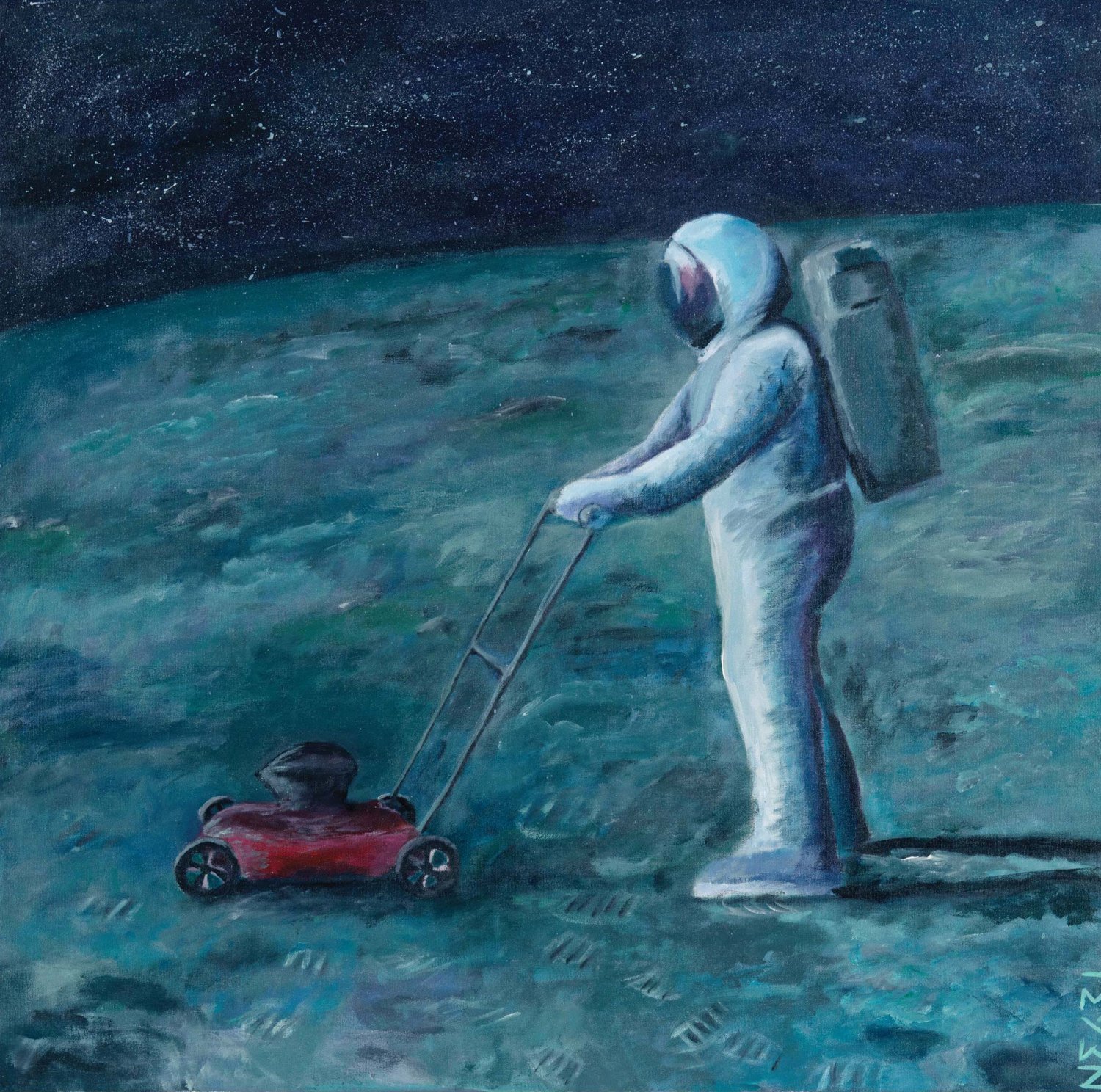 1969 - Acrylic on canvas 60x60cm (Series of 25 Prints Available at Atelier des Jeunes)