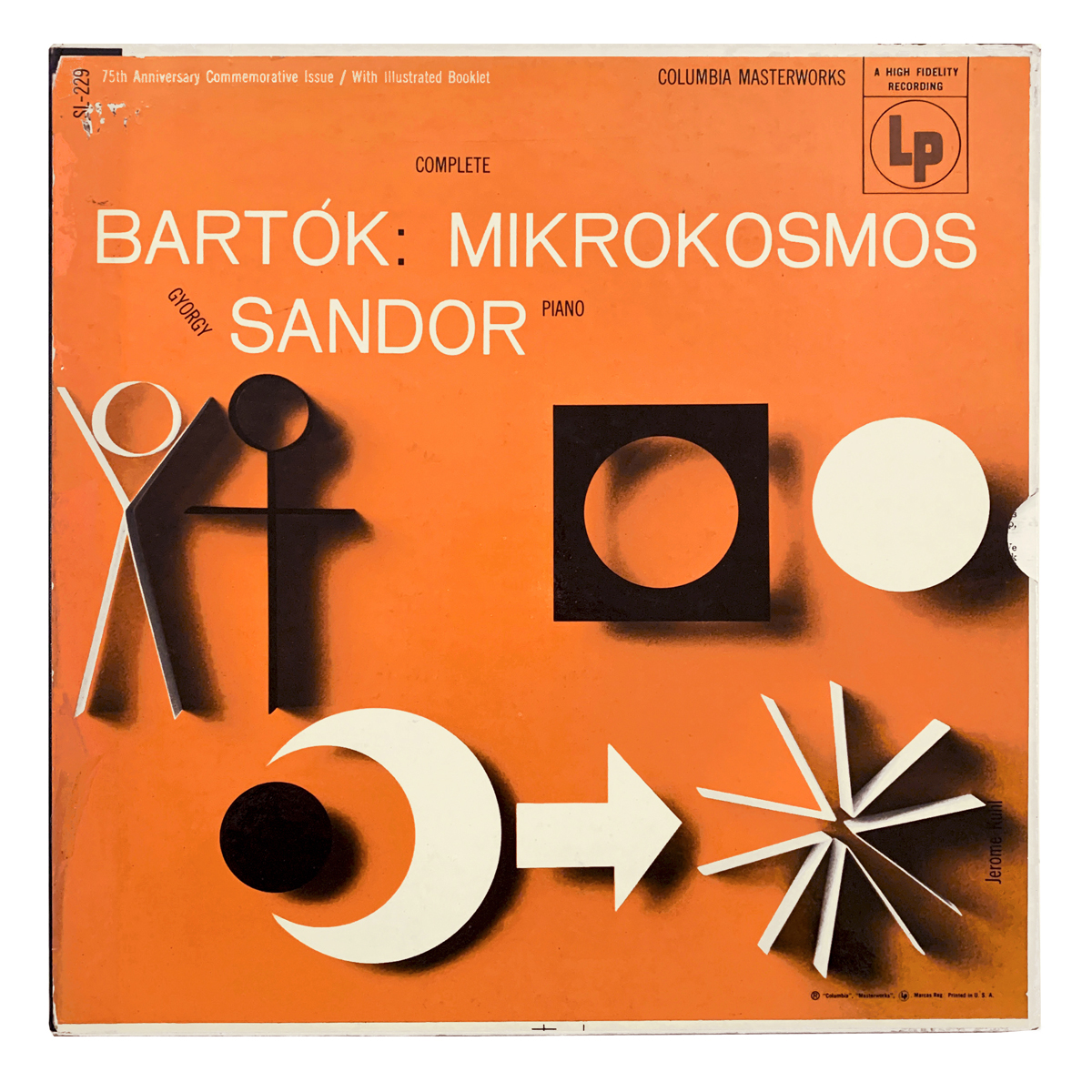 Columbia Masterworks SL 229 Béla Bartók - Mikrokosmos György Sándor Design: Jerome Kühl (credited)