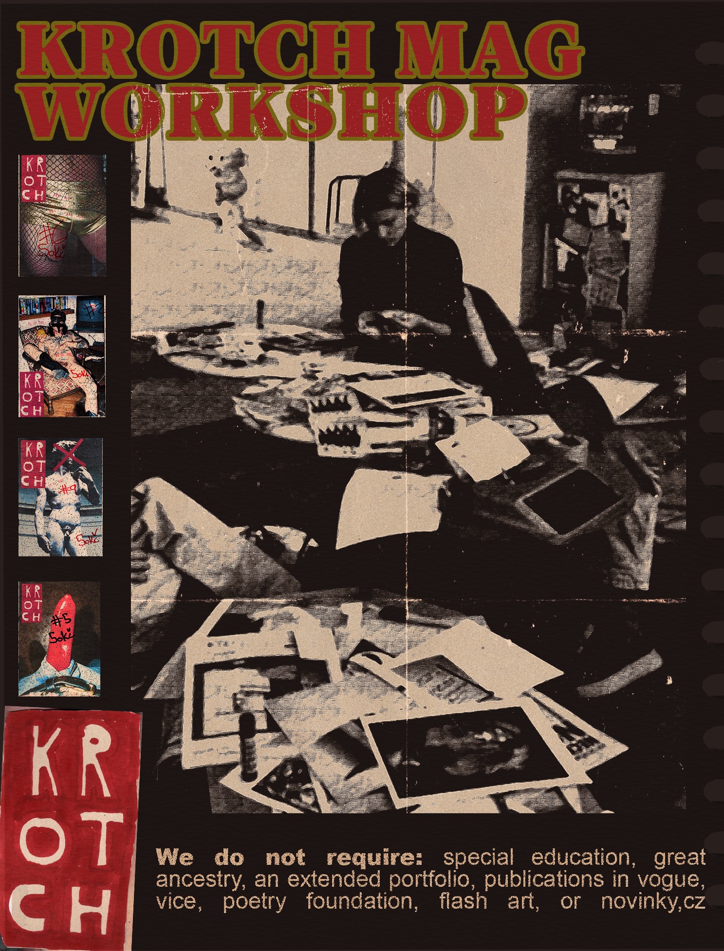 KROTCH Magazine workshop poster