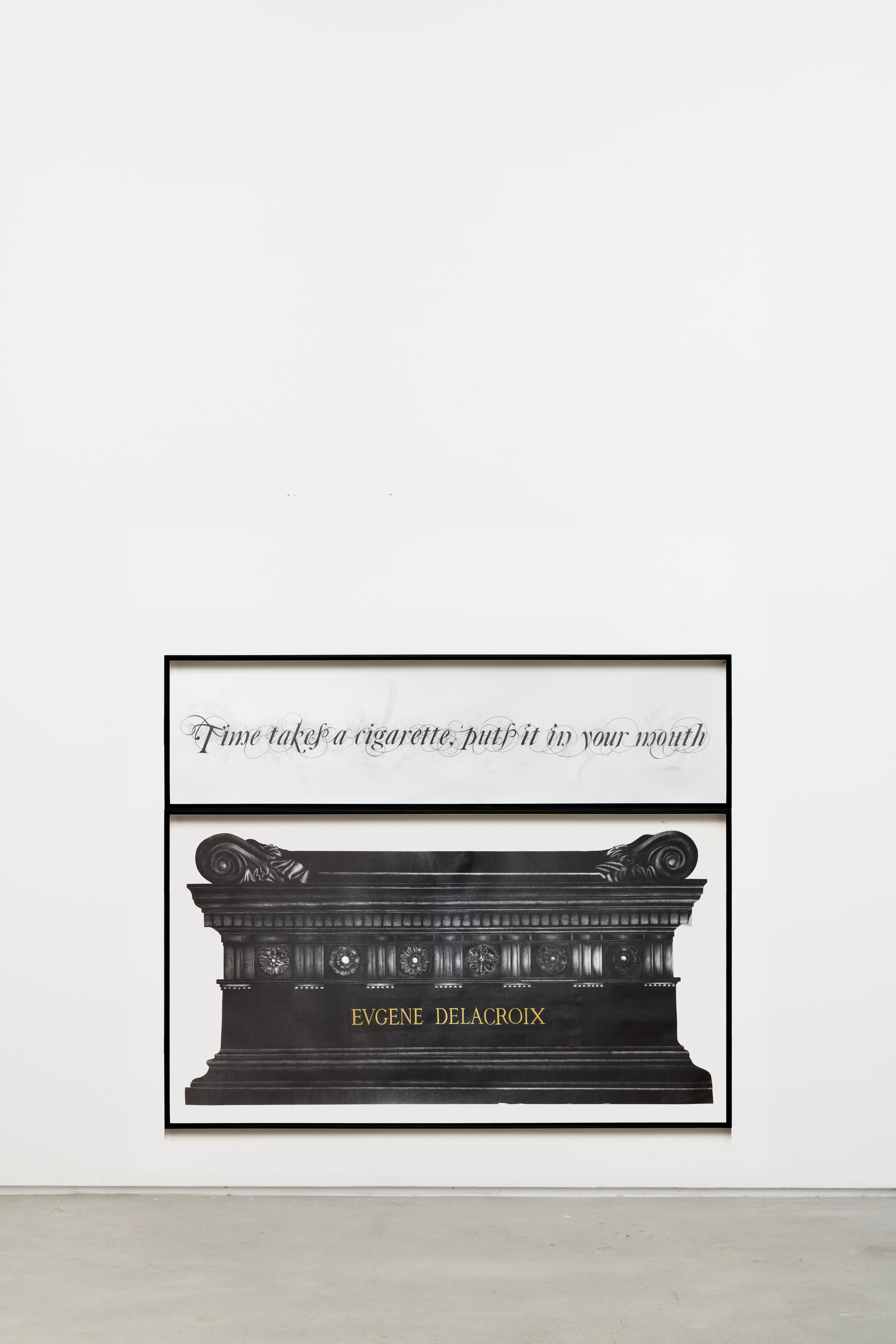 Time Takes a Cigarette... (Installation View)