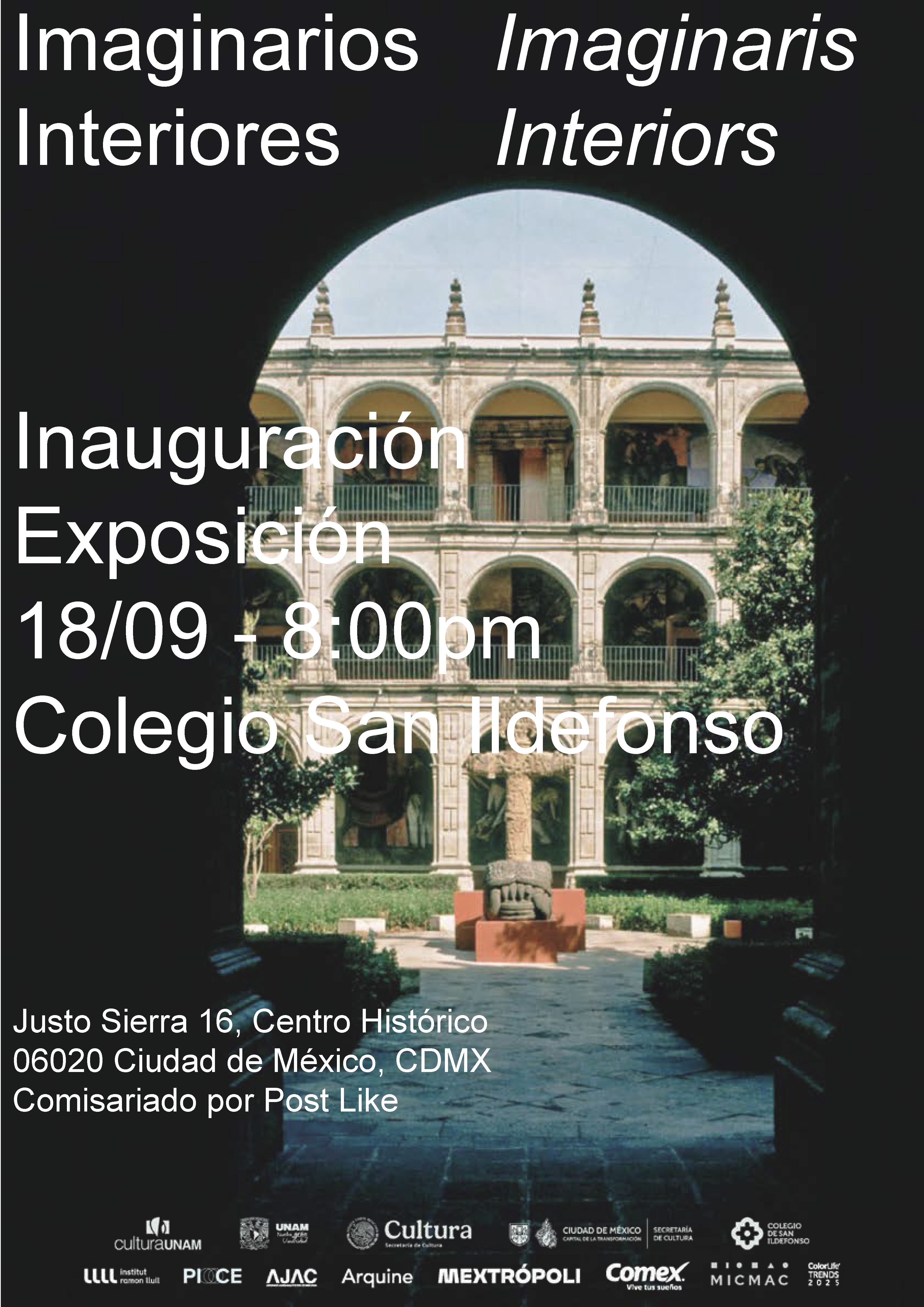 Participación en Imaginarios Interiores, una exposición de maquetas en el Colegio de San Ildefonso curada por Post Like