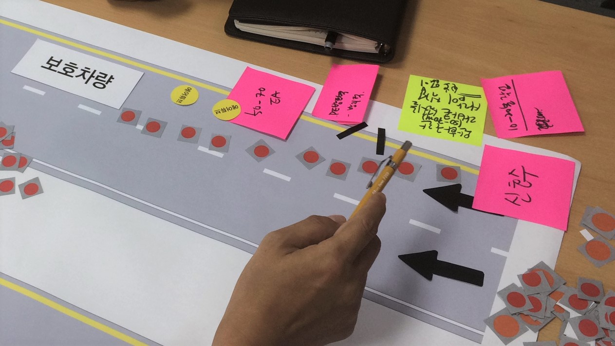 workshop with workers