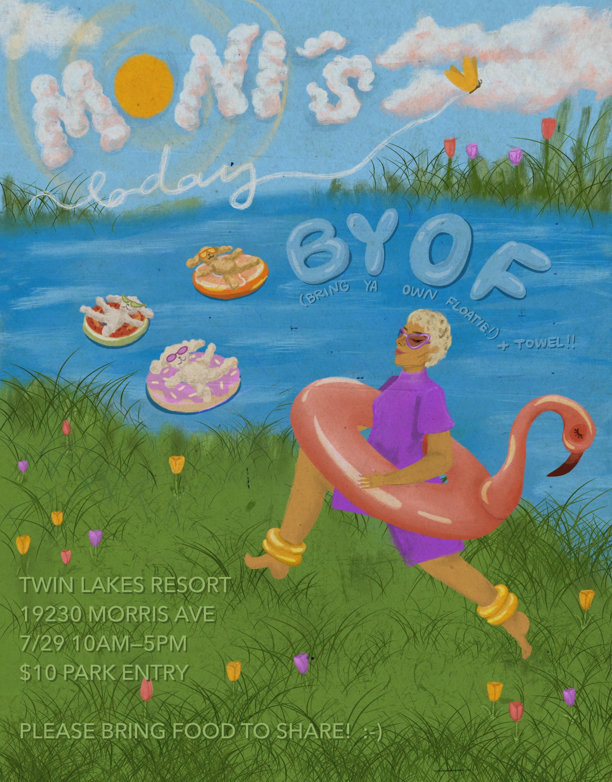 Moni's bday invitation. 2023