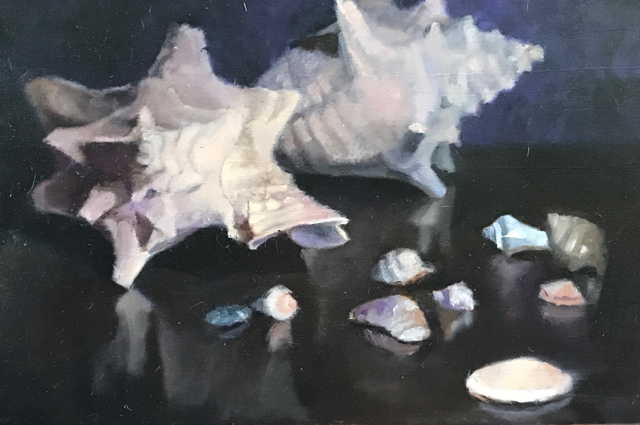 Shells | 20"x20" | Oil on canvas