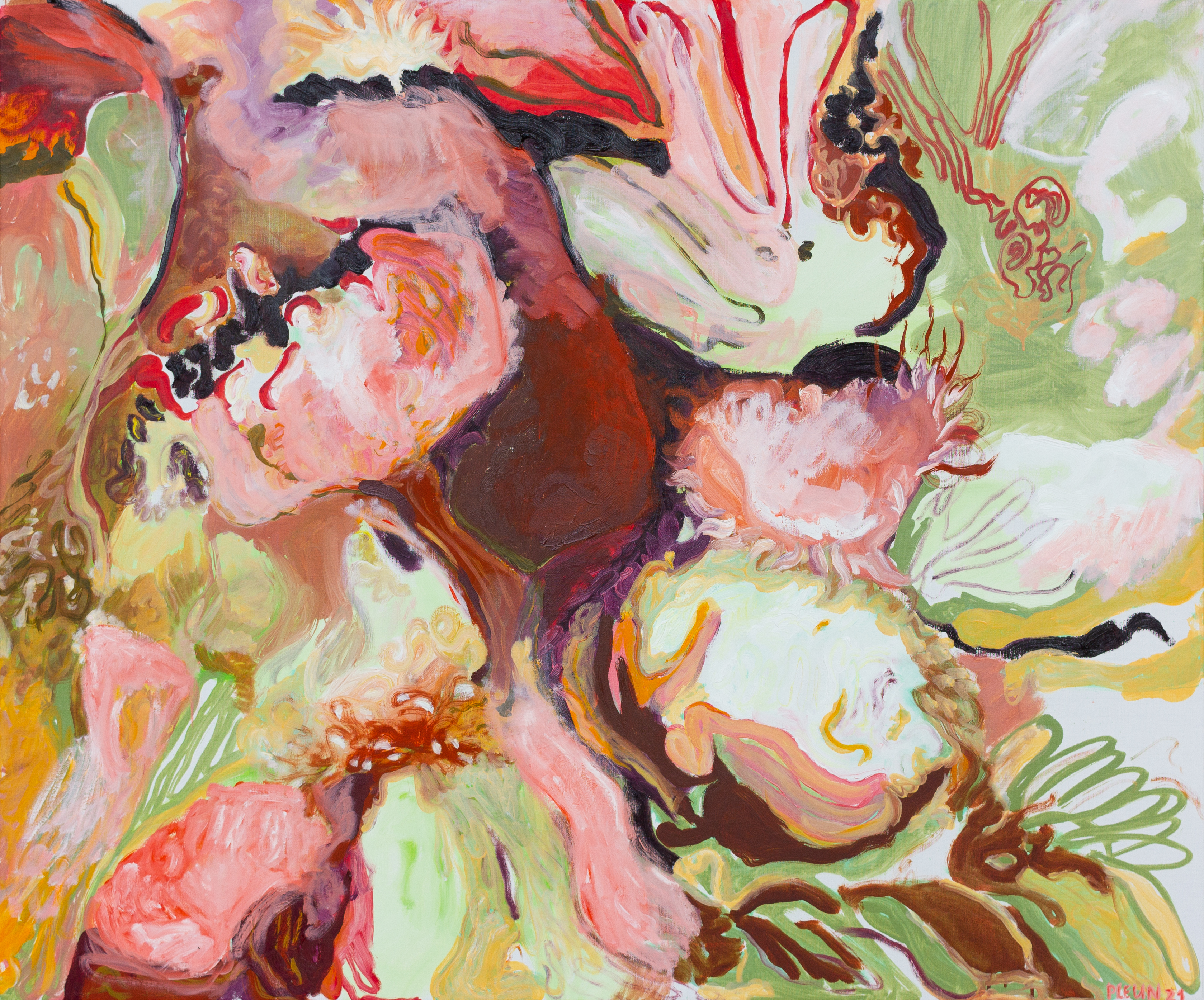 The Parallel Garden, 2021, oil on linen, 100 x 120 cm (private collection)