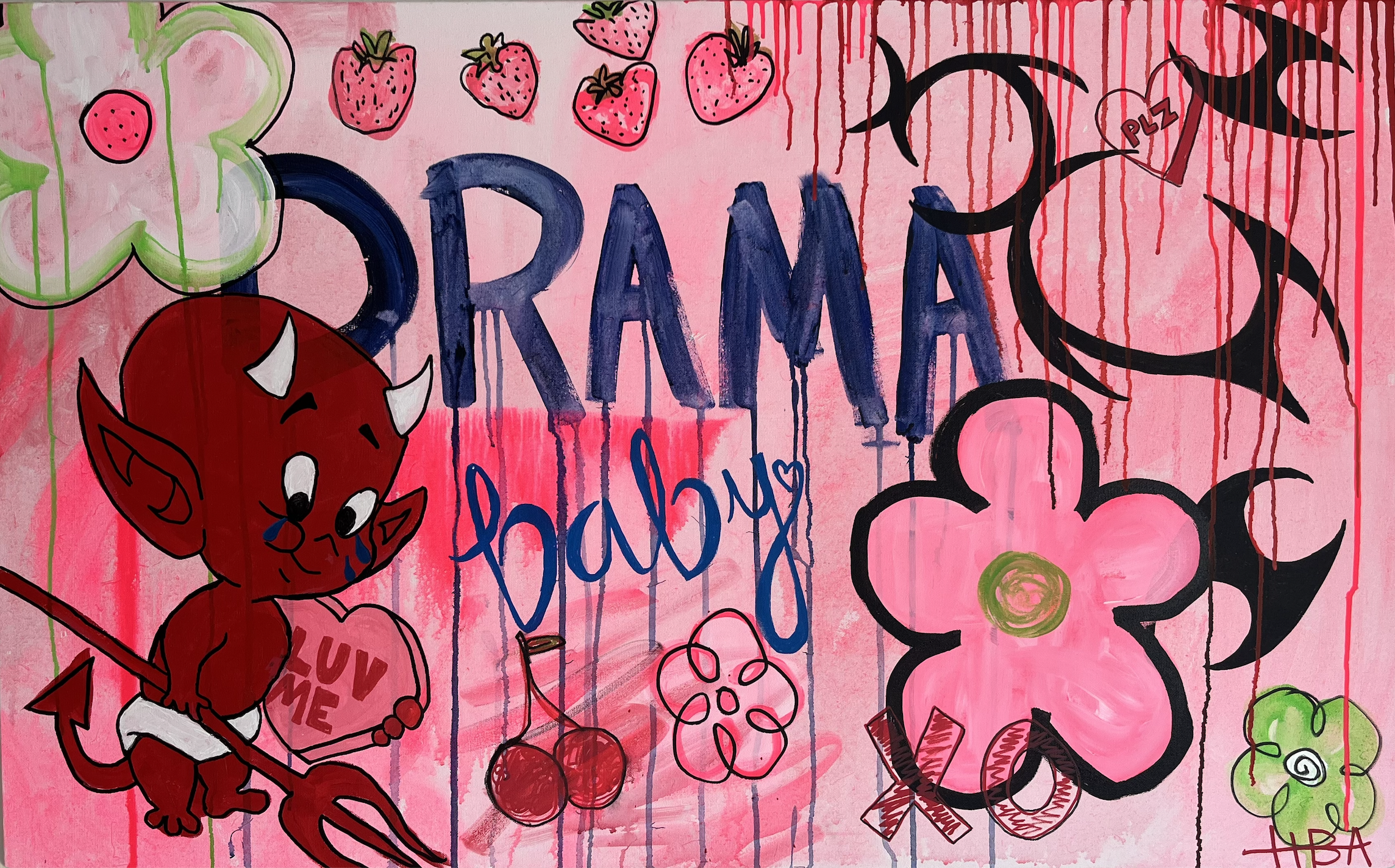 Drama Baby - 2022 - 30"x48" - Contact for purchase