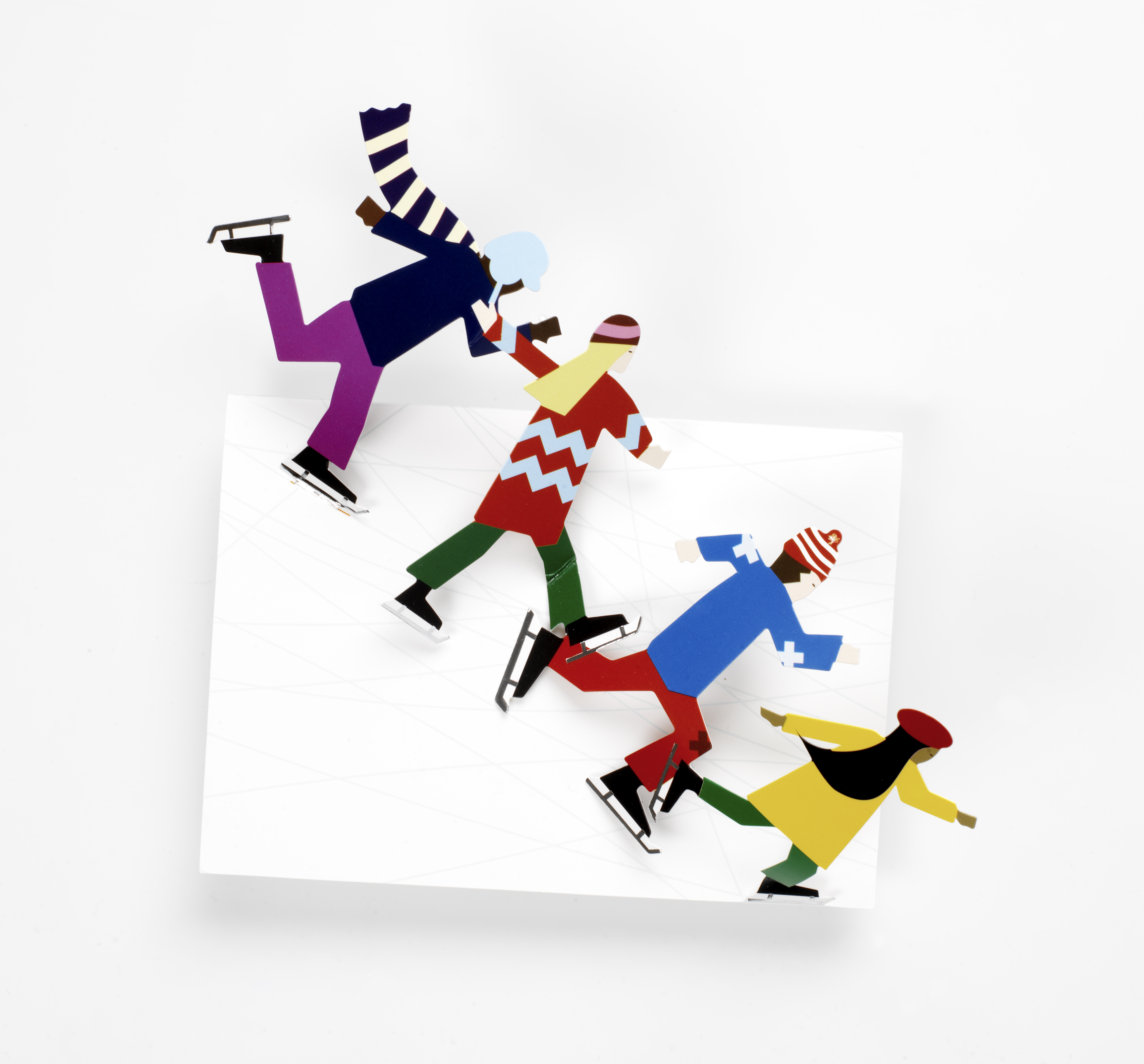 Ice Skaters, Christmas Cards, MoMA, 2007
