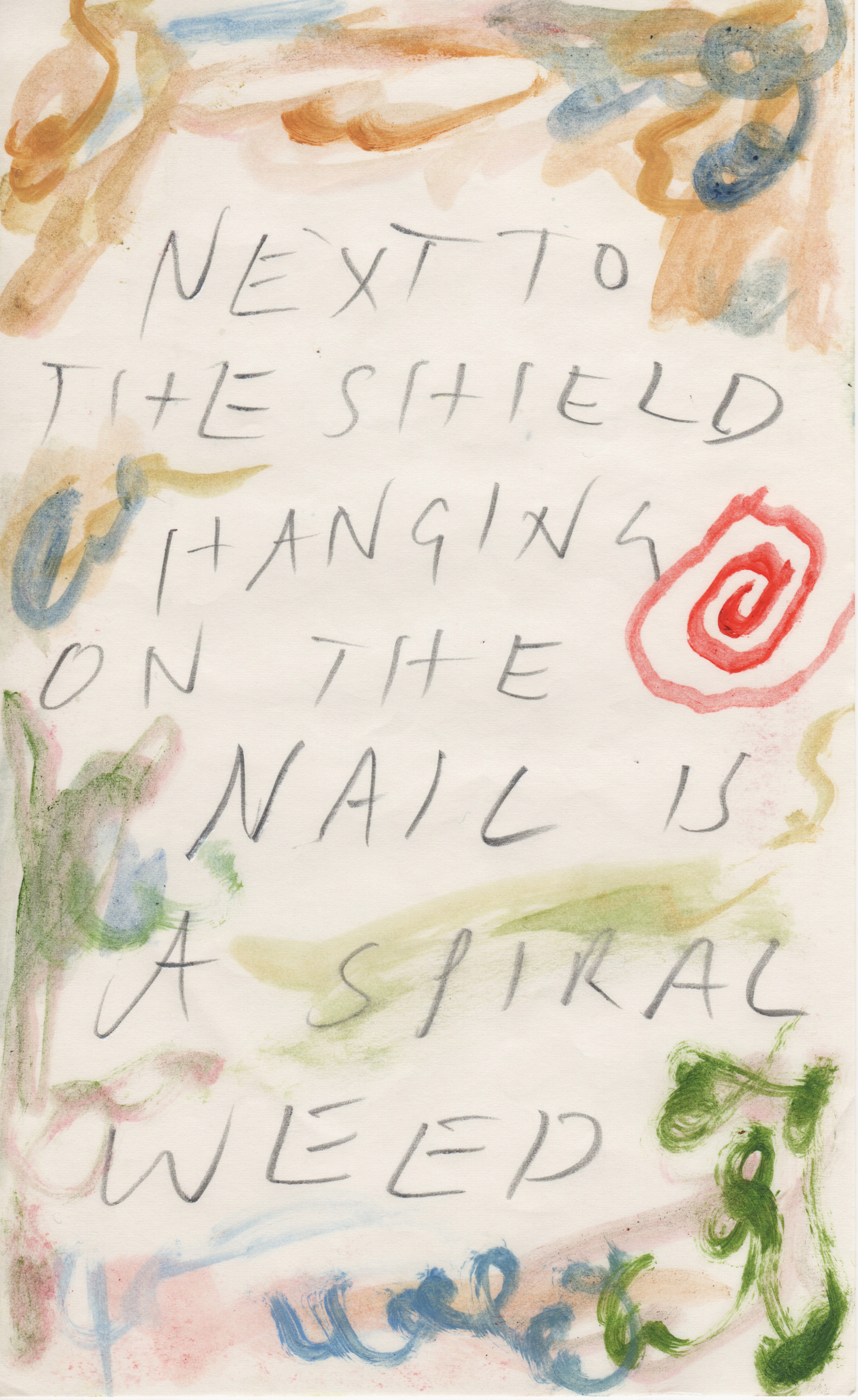 Untitled 3, oil on paper, 12 x 20 cm, 2021