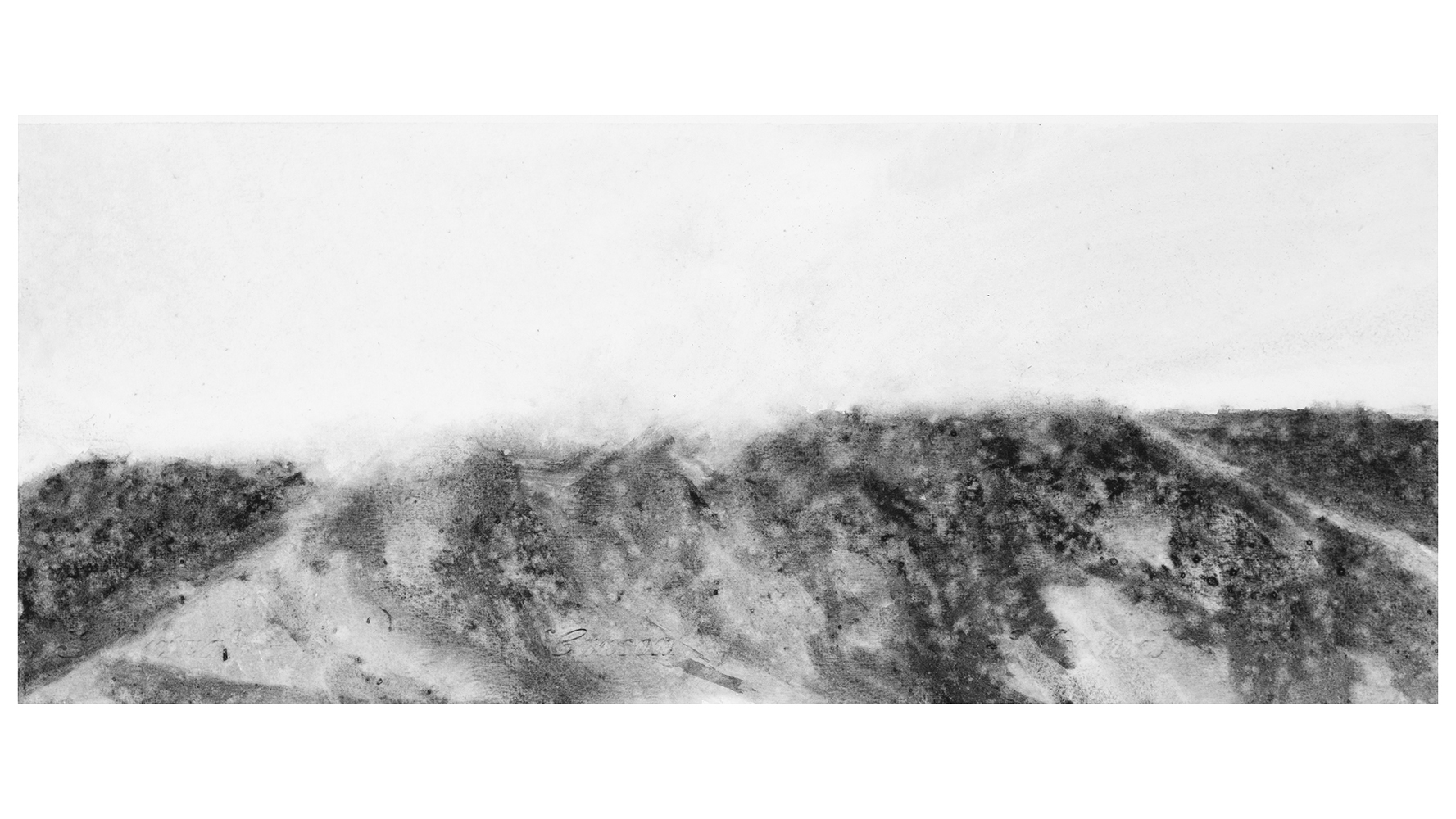 Pente (III) [Slope (III)]gouache on paper20,5 x 49 cm, 2024