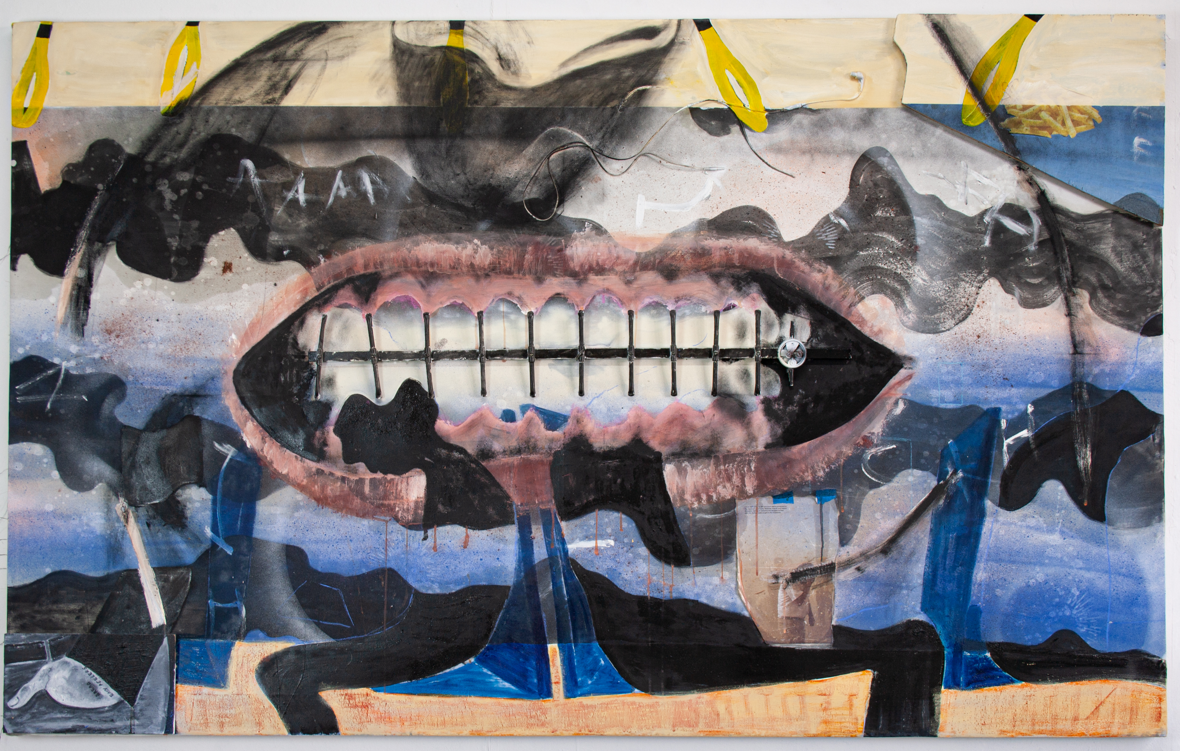 Tight teeth, 124x200cm, 2024