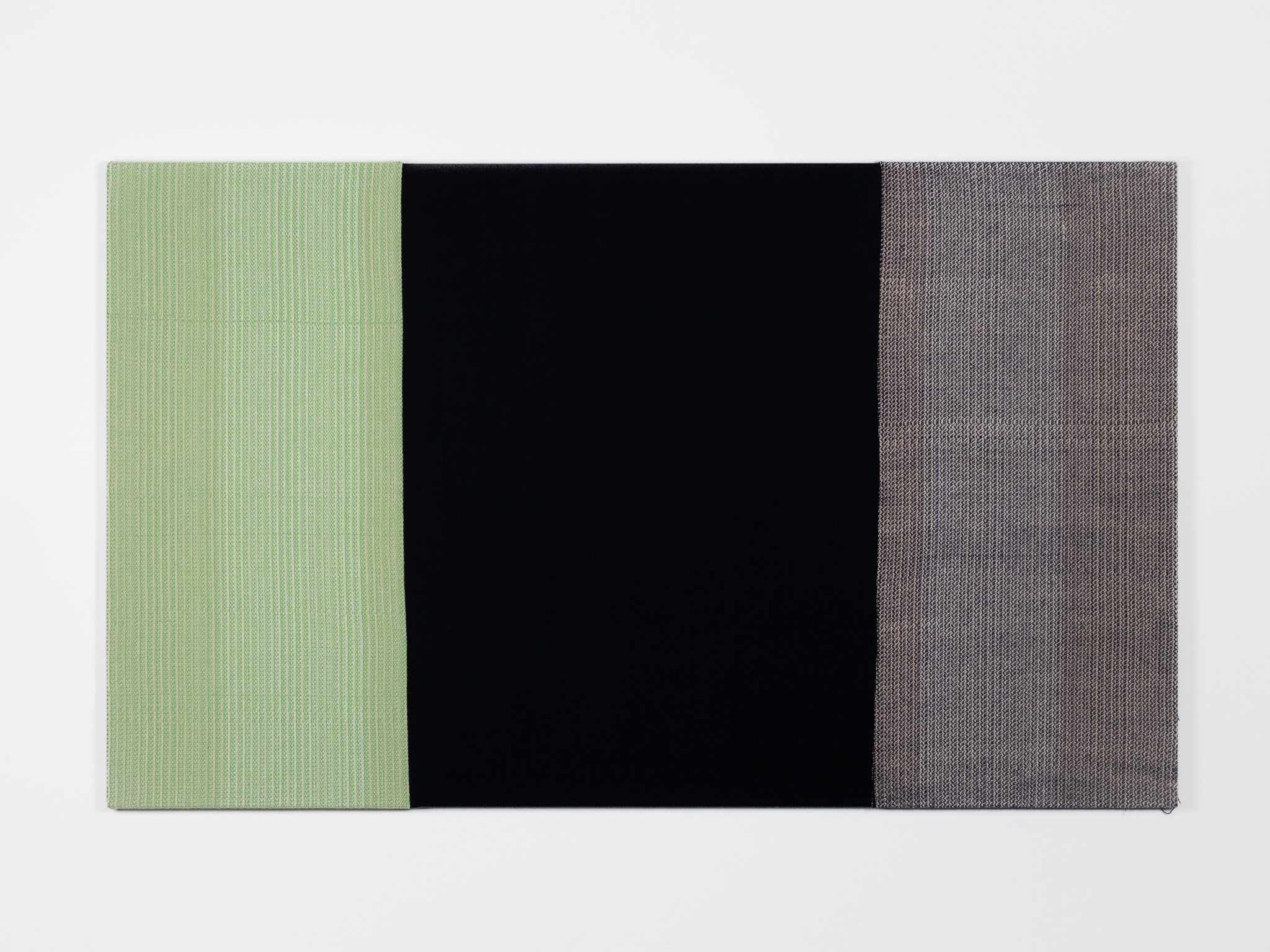 Triptych I, 2022-23, Wool, cotton and linen, 152.5 x 92 x 2.5 cm