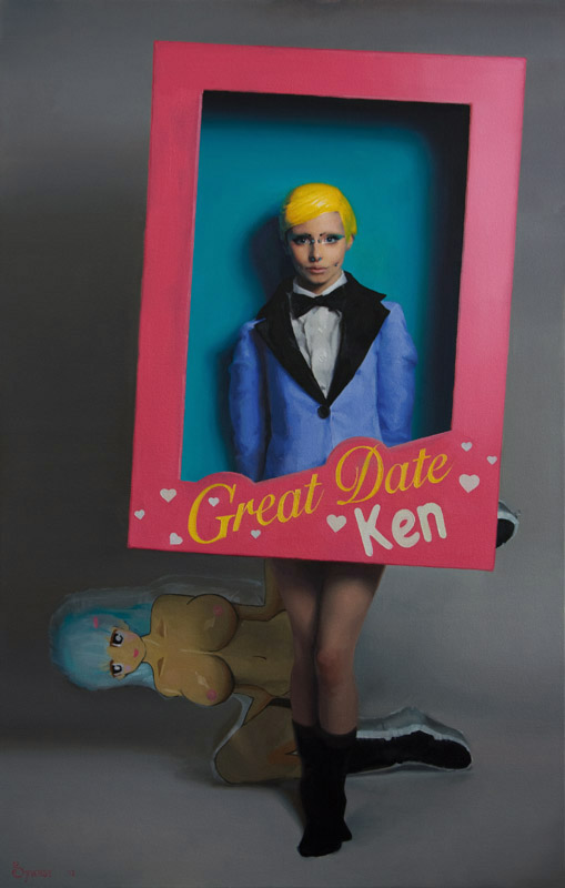 'Great Date Ken'. Oil on canvas