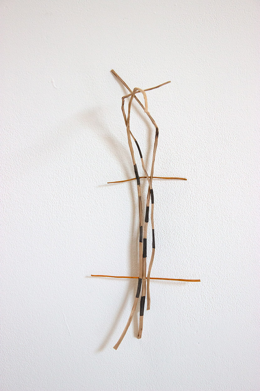 Untitled, Cherry wood, pigment, 10" x 7" x 8