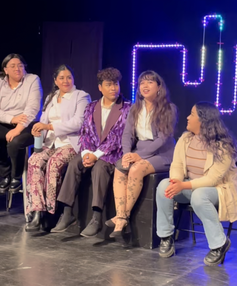 Talkback. Far left, director Kiki Chavez. Far right, playwright Ruth Madrid.