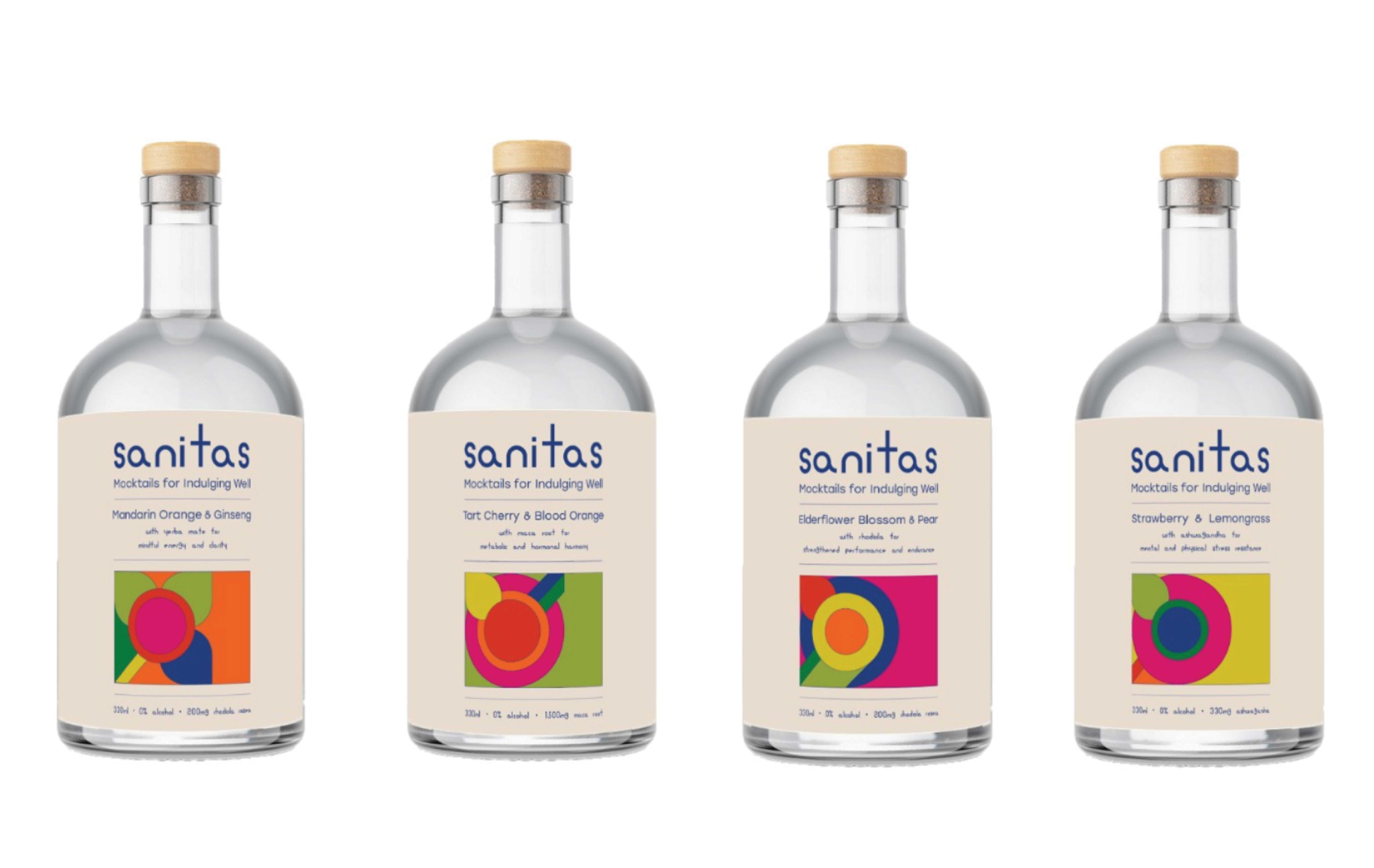 Branding deliverables from a strategic brand management report spanning market segmentation, target group, user personas, market research, brand identity, physical touch points, brand campaigns, communication touch points, and brand extensions. Designed from the ground up as a functional and affordable mocktail alternative. Diverting from the existing costly premium functional beverages and affordable 1-to-1 alcohol replacement markets, Sanitas appeals to any individuals who are unable or simply prefer not to consume alcoholic beverages. Sanitas is positioned as a quality mocktail for health-conscious individuals who choose not to consume alcohol to balance their holistic wellbeing with meaningful, indulgent experiences— delivering a non-alcoholic, ethically-sourced beverage with adaptogens and dietary supplements that will enhance your health at an affordable price-point.