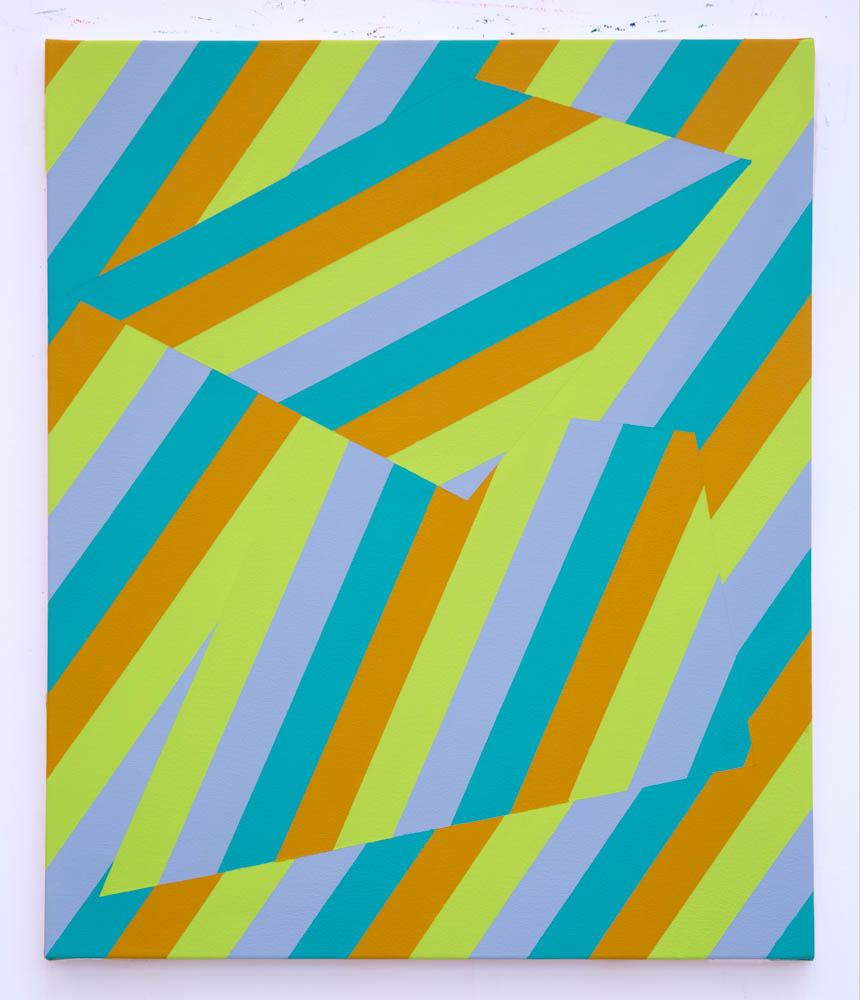 Lineae VIII 61cm x 51cm acrylic on canvas 2018