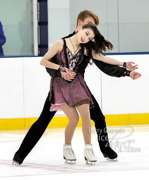 Eliana Gropman and Ian Sommerville -  Junior Grand Prix silver medalists 2018