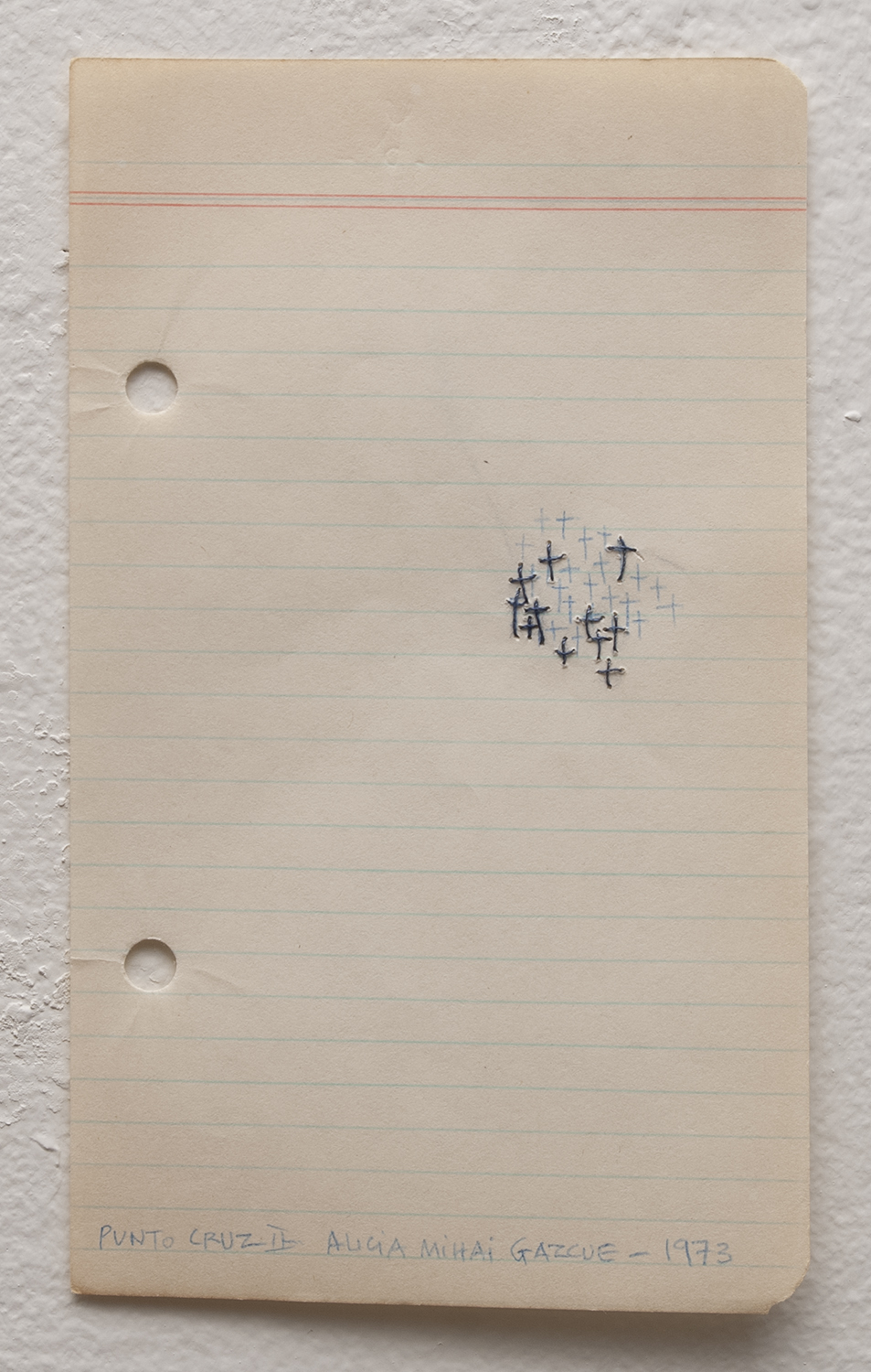 Collage, and graphite on paper. 12” x 9”