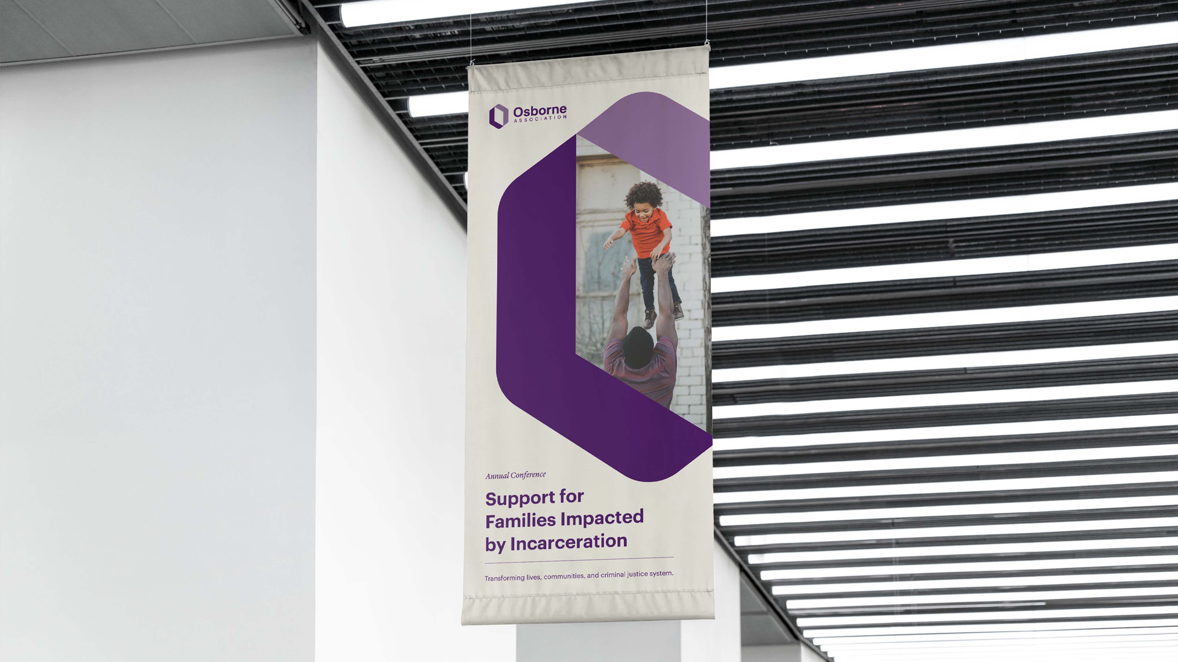 An event banner showcasing the door concept using the O-shaped door graphic.