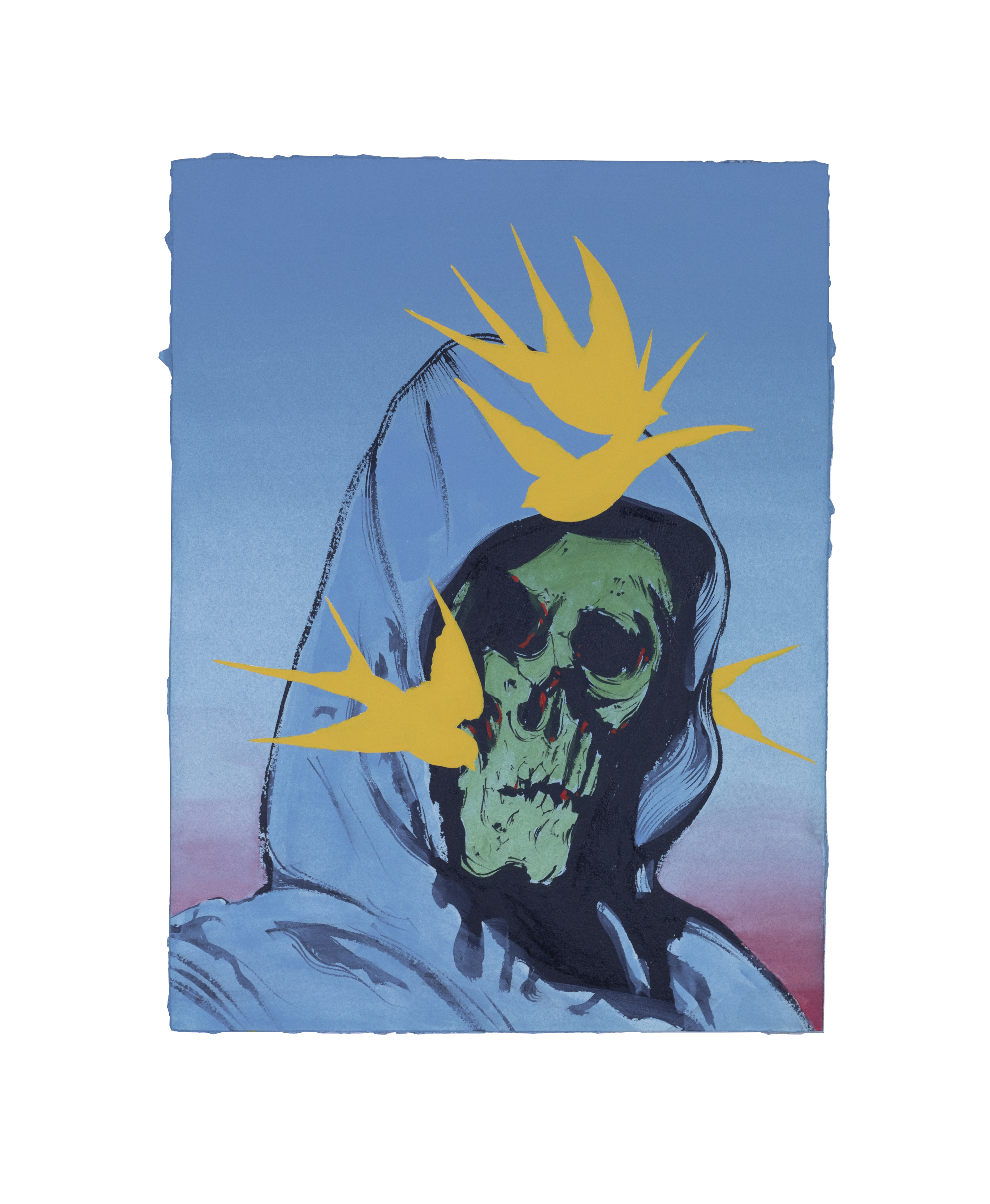  Exist Without Your Body,&nbsp;2021 12 x 16 in (30.48 x 40.64 cm)🔴