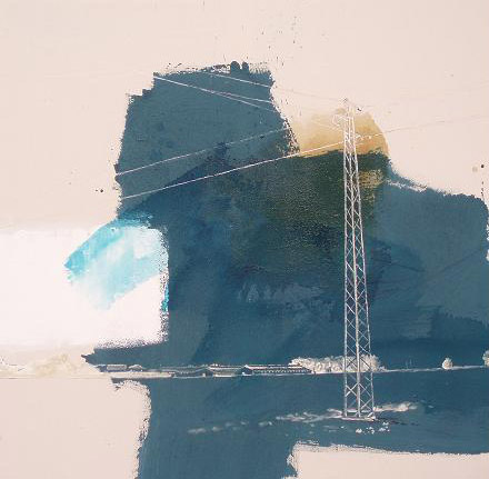 "A Minha Casa É Branca" 2008 Mixed Media on Canvas 100x100 cm