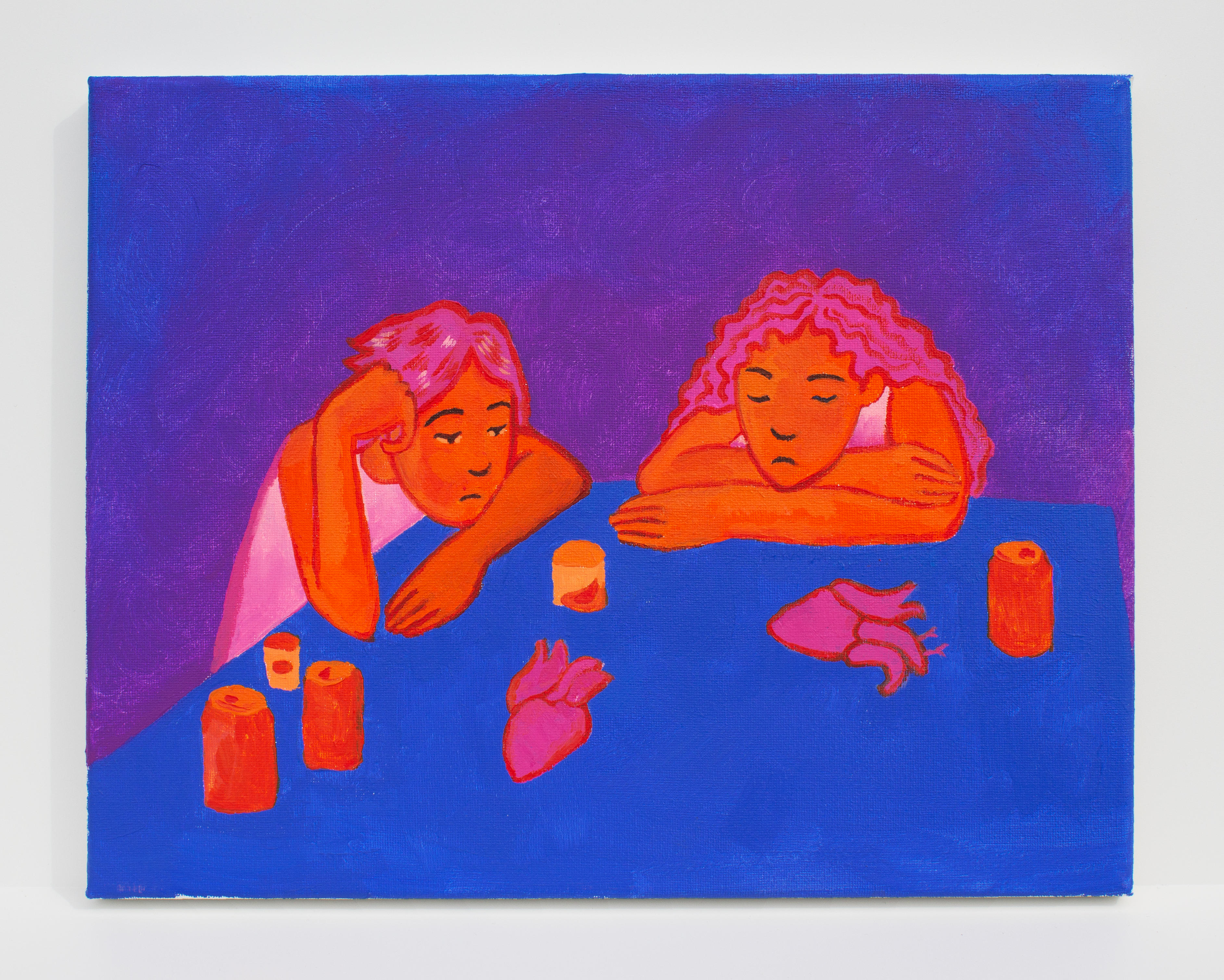 2 hearts ~ 2023 ~ 14x11"