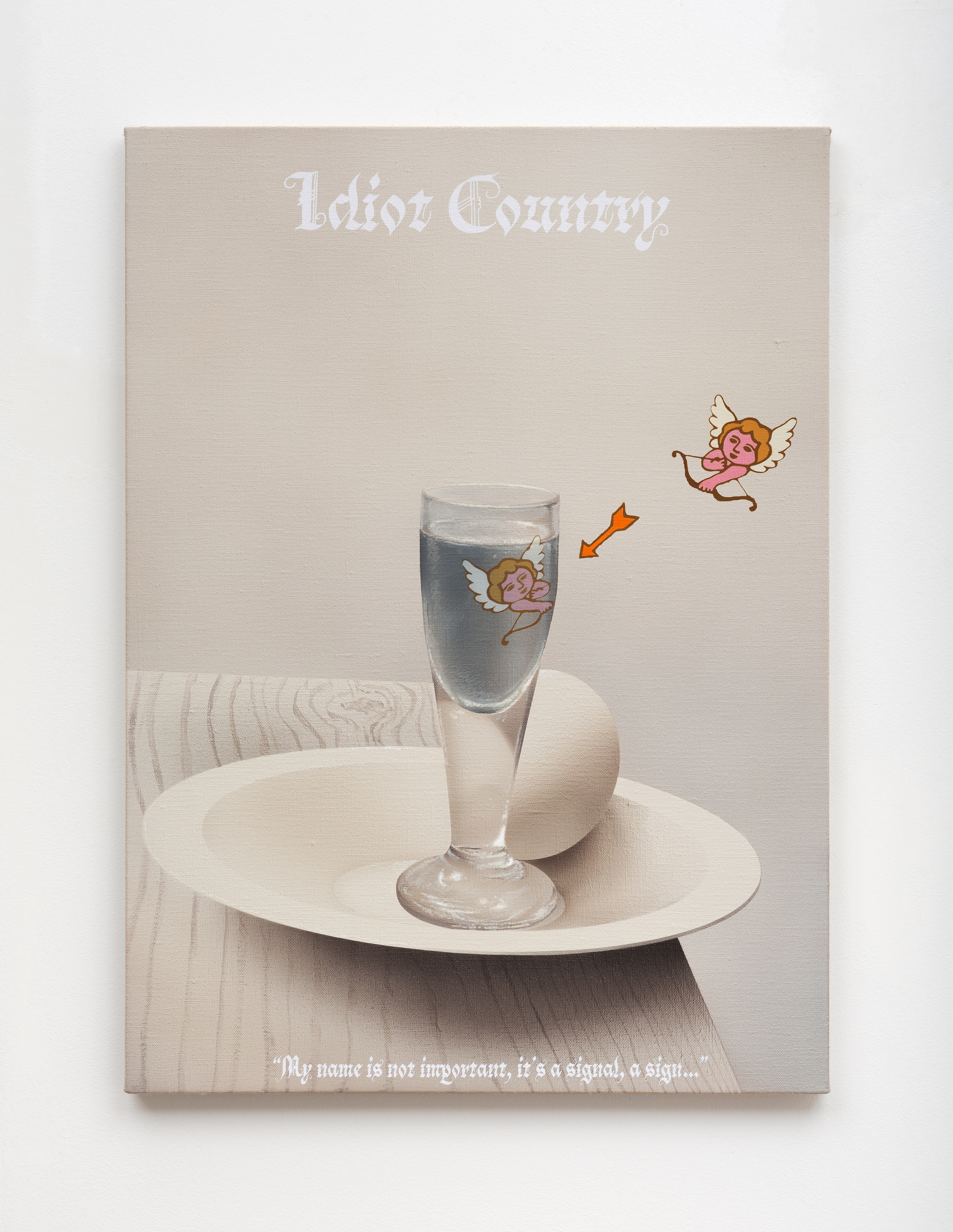 Idiot Country, 2023 Alan Reid Acrylic on linen 22 × 15 inches
