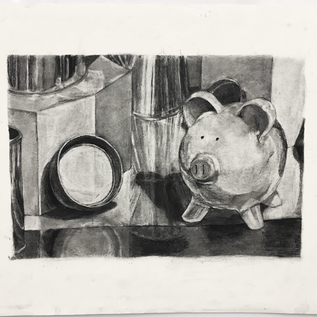 "Piggy Approaches"