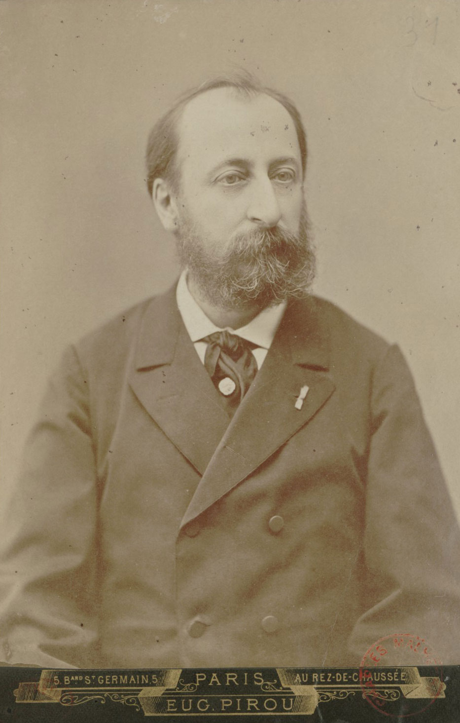 Camille Saint-Saëns by Eugène Pirou in 1880