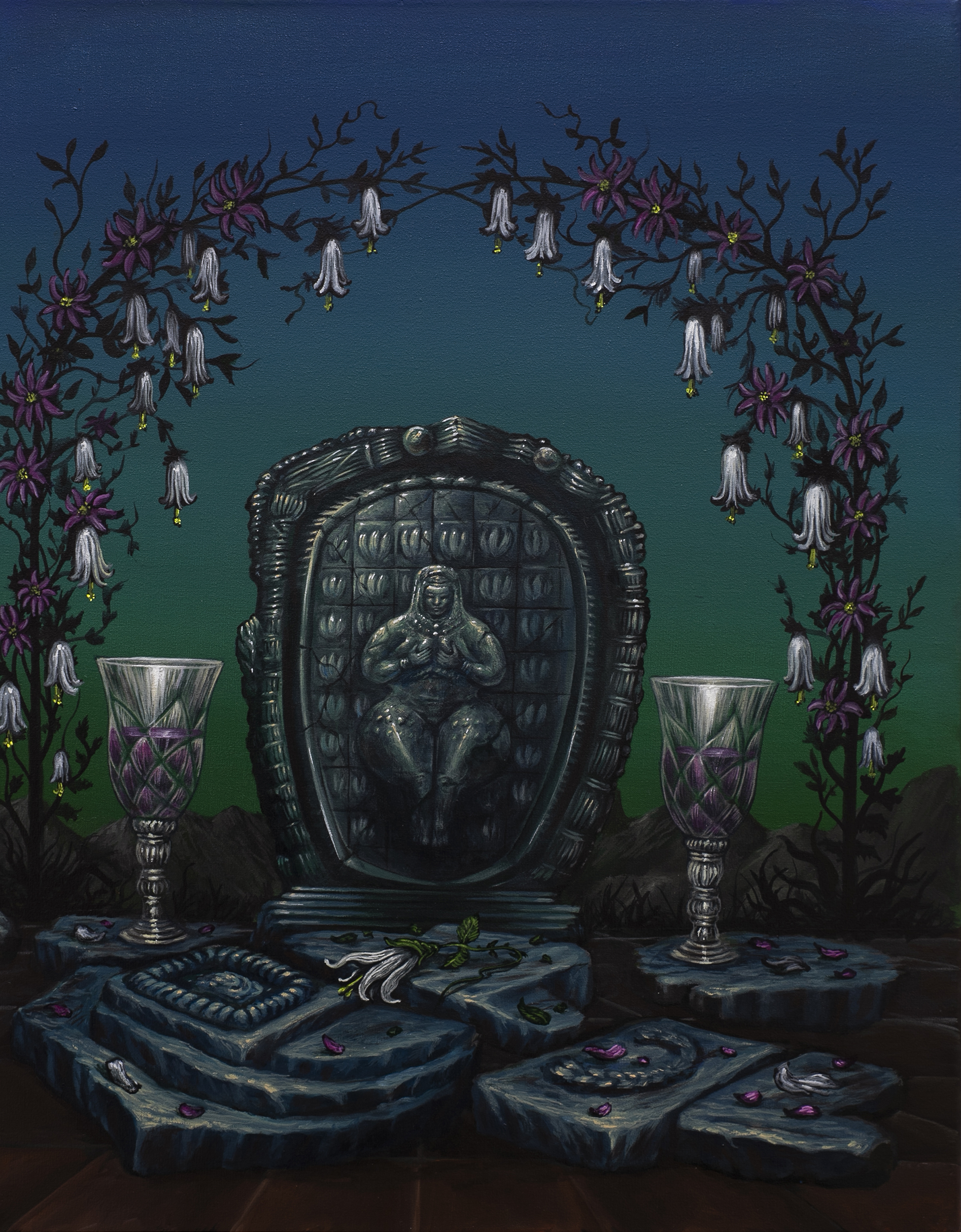 Tropánica VerdeAcrílico sobre lienzo61 x 52 cm2024(Disponible)CONSULTAR