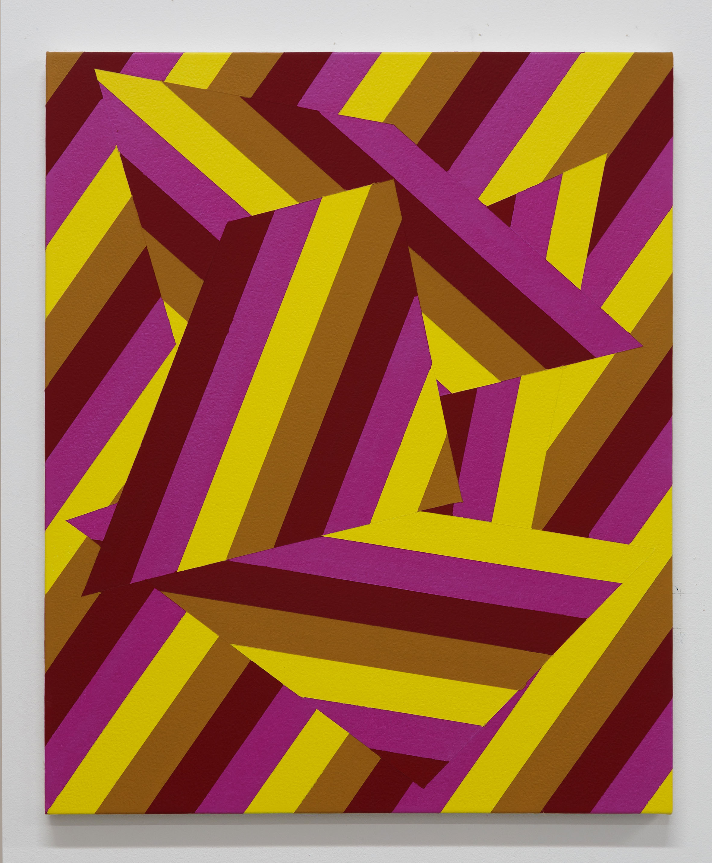 Lineae XXVII, 61cm x 51cm, acrylic on canvas, 2018 - £500 (previously £900)