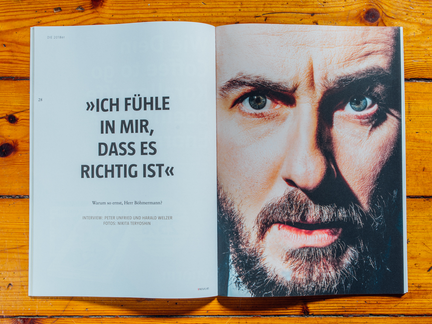 taz.futurzwei / Jan B&ouml;hmermann Portrait / M&auml;rz 2018