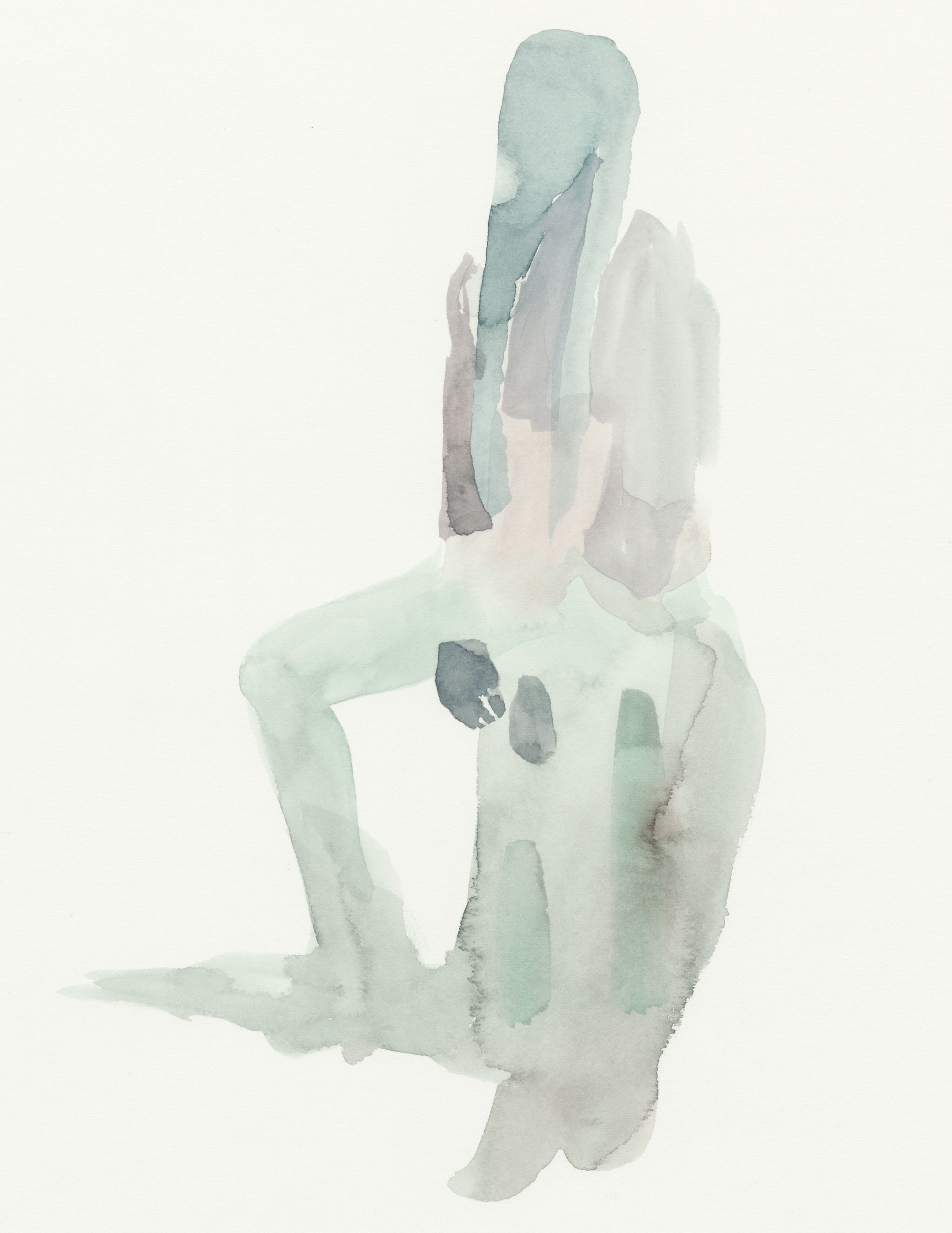 thedoppelganger (2) 11x8.5 watercolor on paper 2014