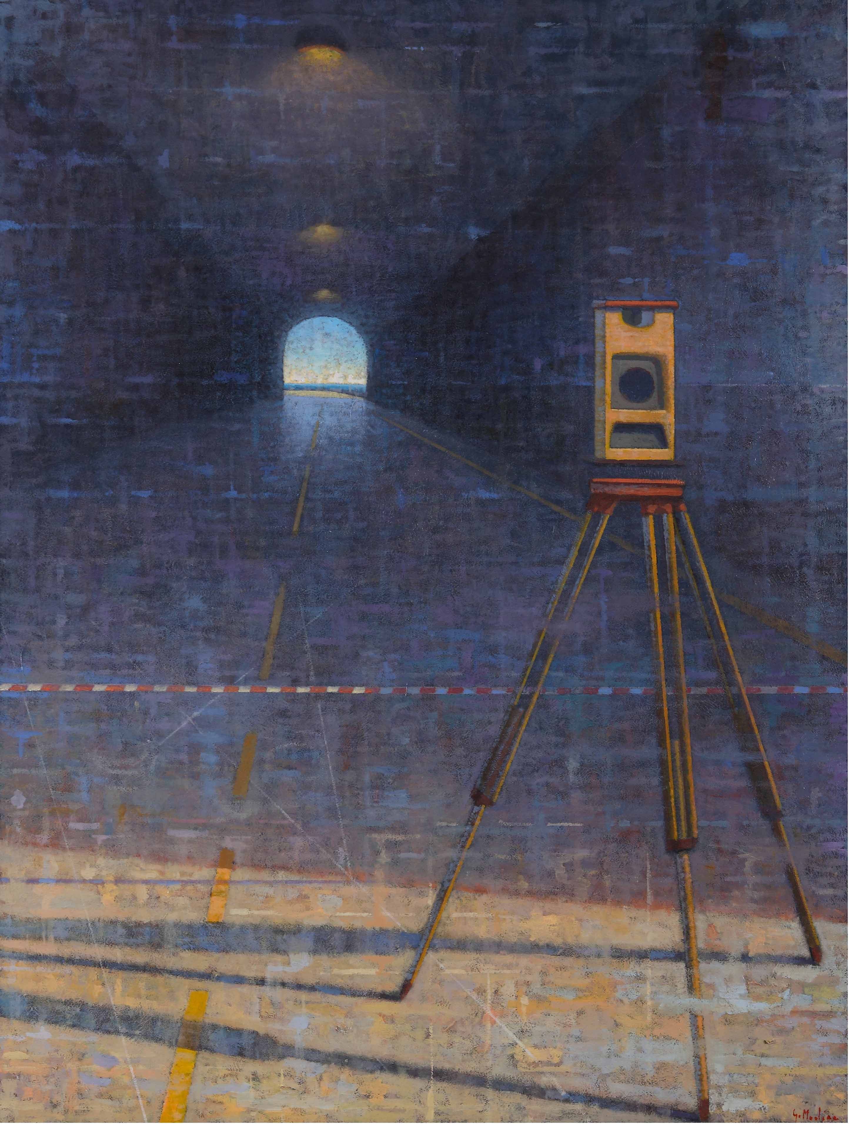 Lavori in corso (prendere le distanze), 2007-08, olio su tela, 80 x 60 cm