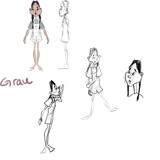 Grace - Turnaround & Sketches