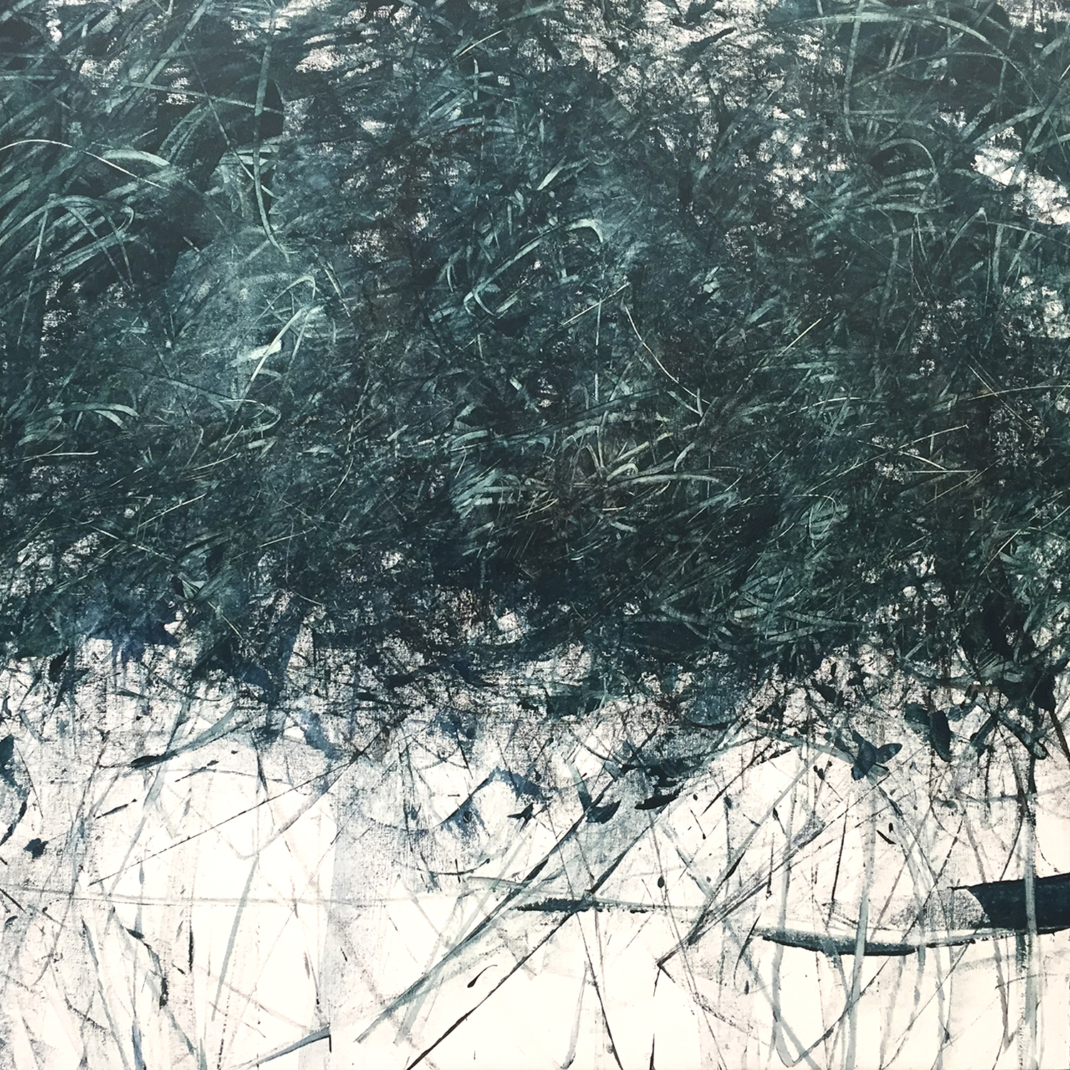 Tōhoku I 2011-03-11 05:46:24 UTC Acrylic on Canvas 48 x 48 inches