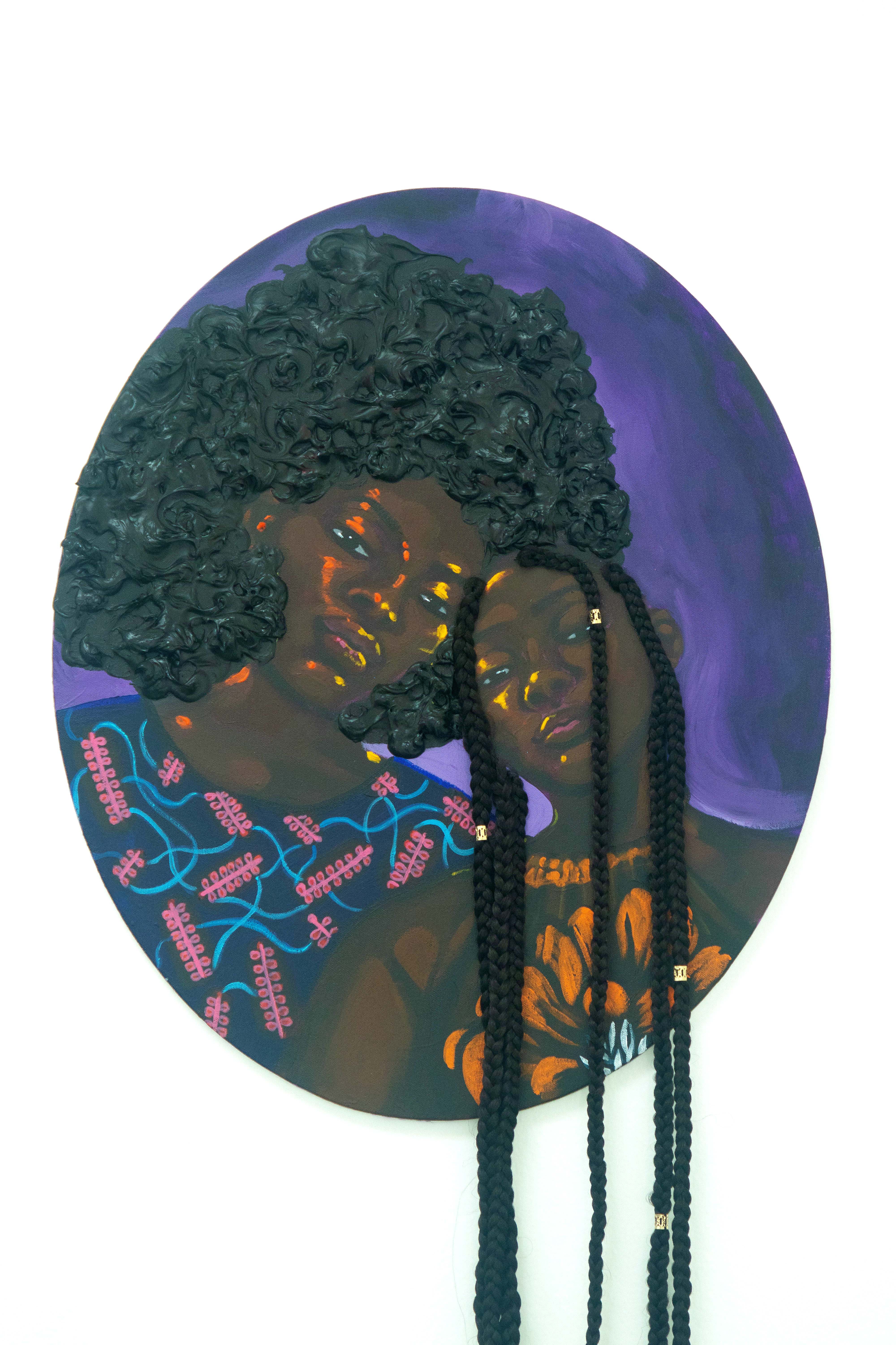 You are Enough as You Are, (2021) Acrylic on Canvas, 24 in.