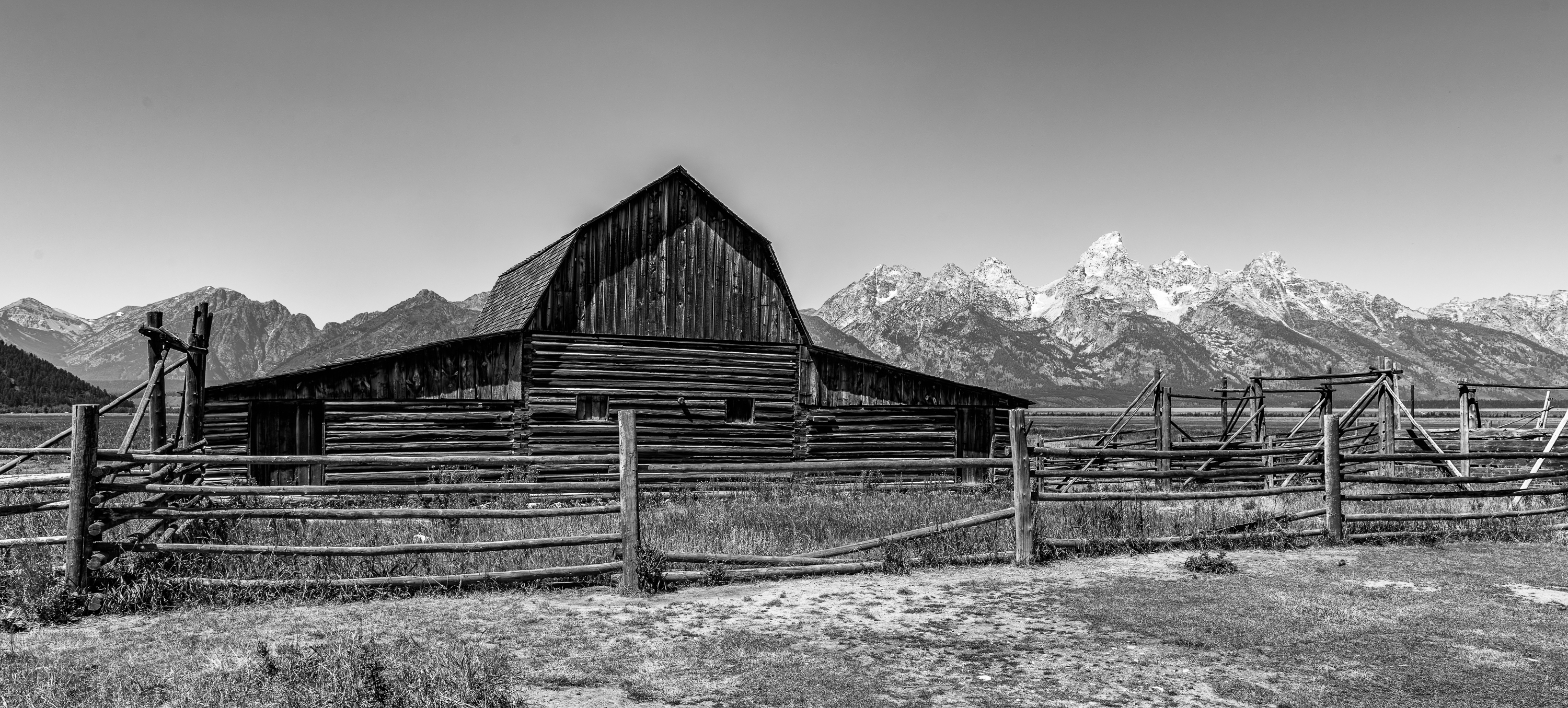 Mormon Row Historic District. Moulton Barns. Wyoming. Comté de Teton
